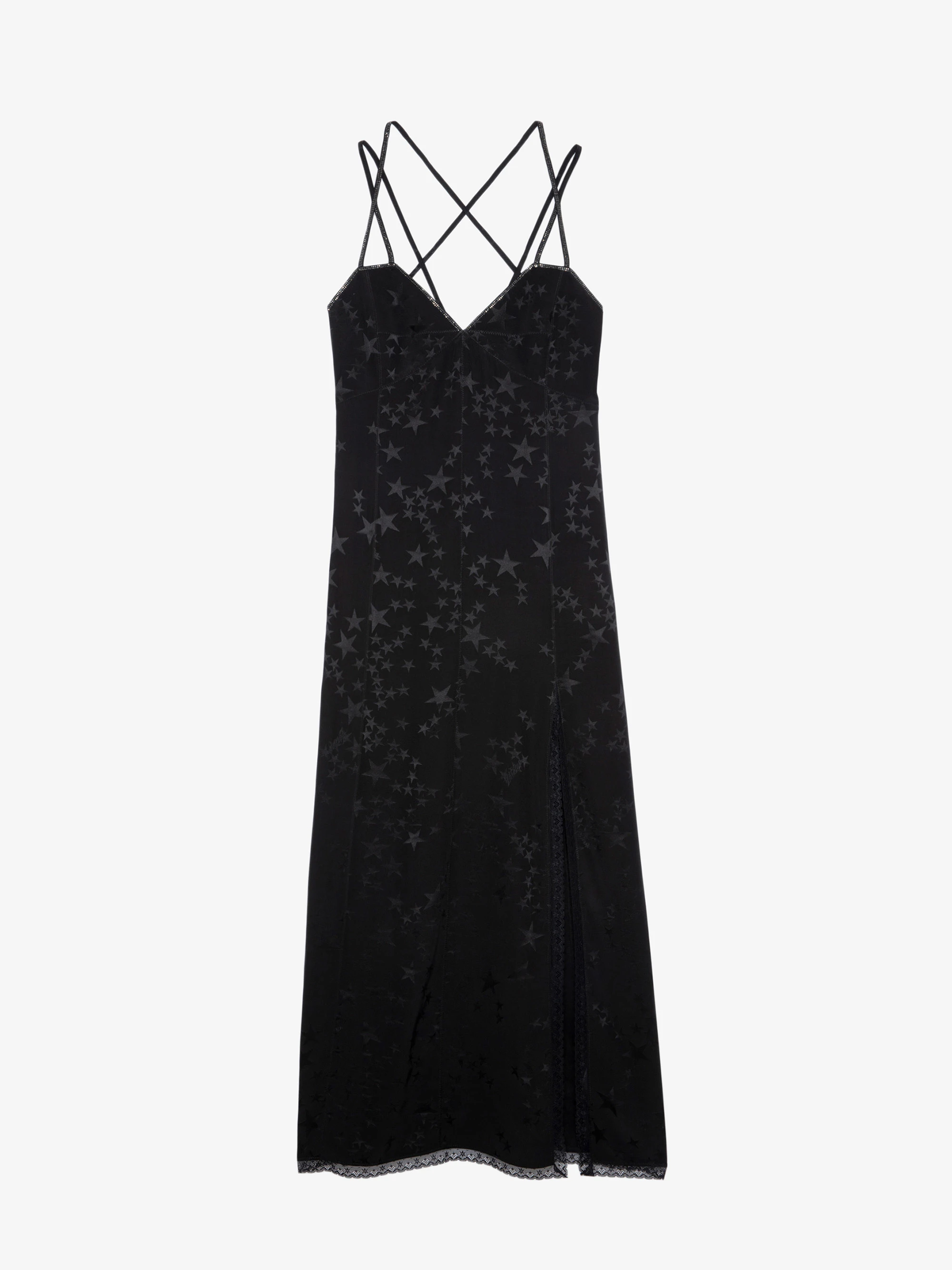 Rohal Jacquard Silk Dress dress black women | Zadig&Voltaire