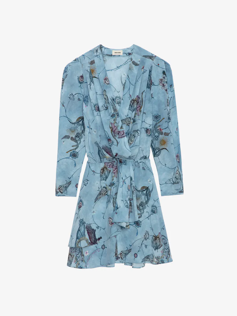 Rogers Silk Dress dress blue women | Zadig&Voltaire Rogers Silk Dress dress blue women | Zadig&Voltaire