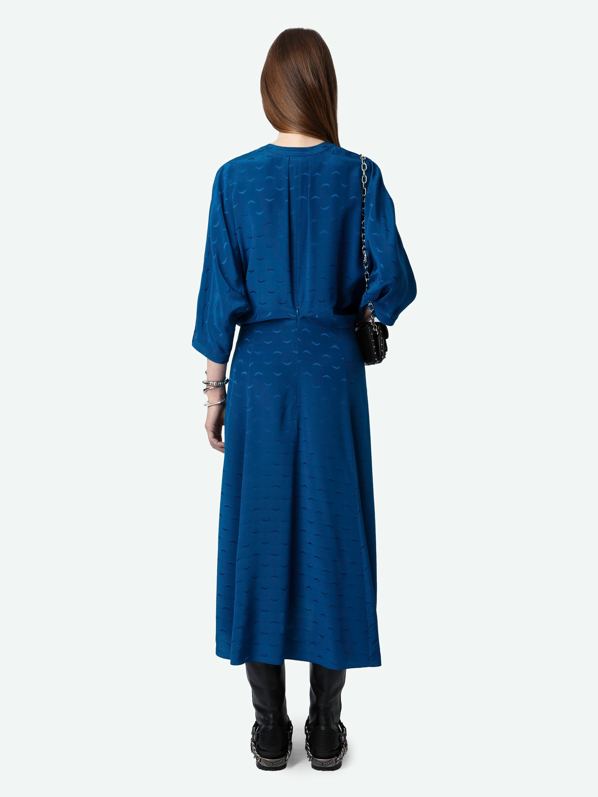 Ritany Jacquard Silk Wings Dress thumbnail 2