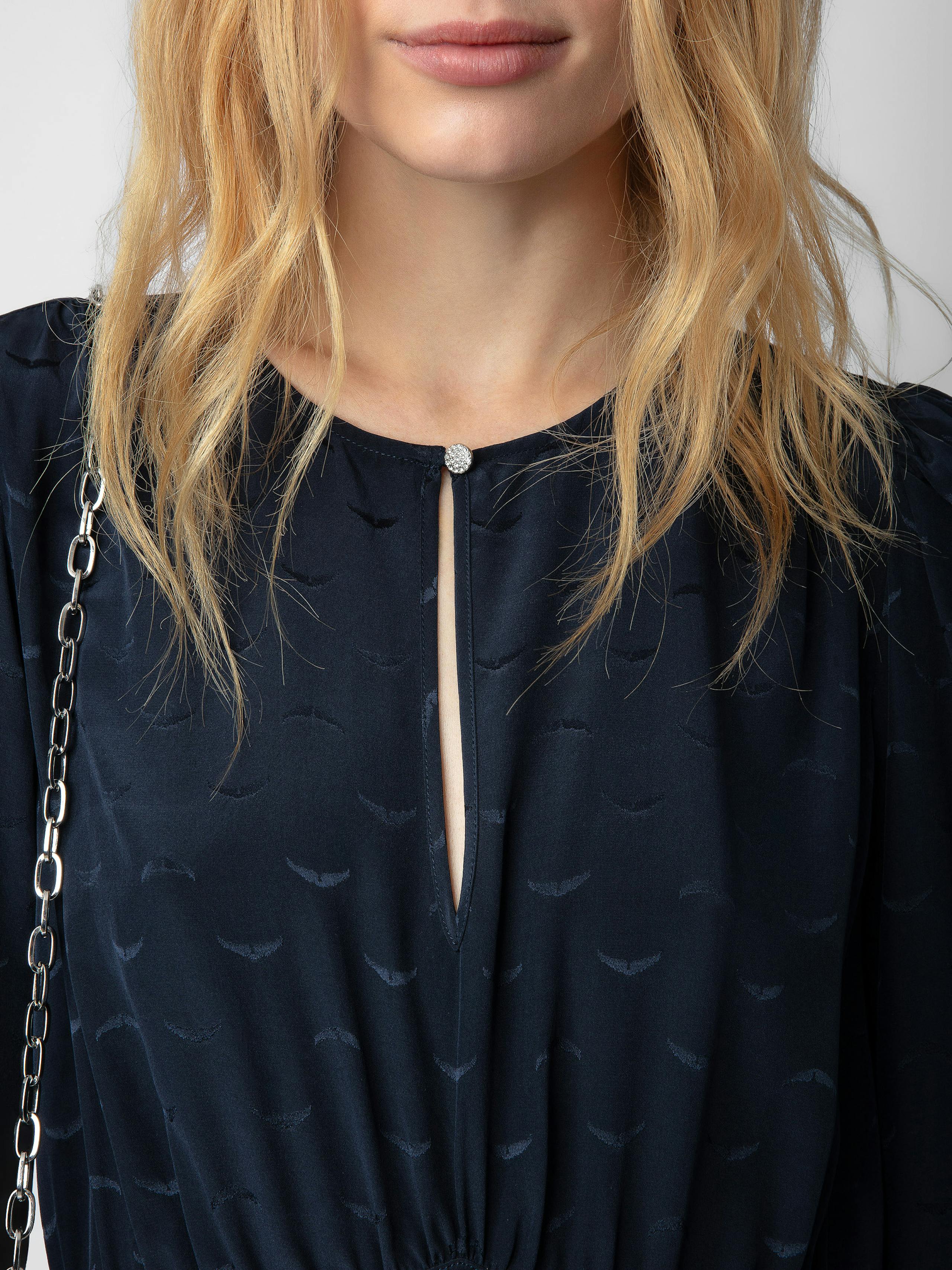 Rhodri Silk Jacquard Dress 4