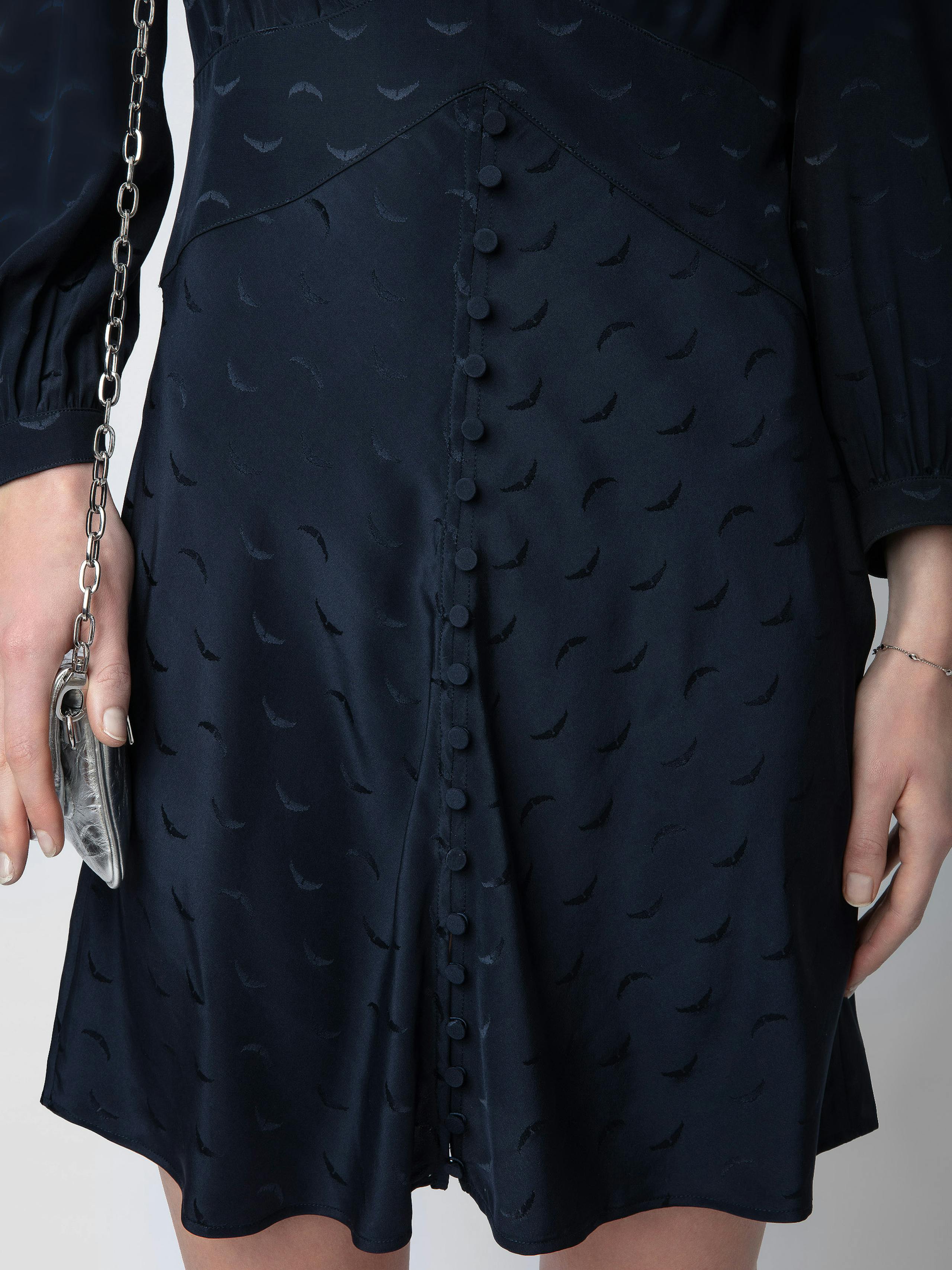 Rhodri Silk Jacquard Dress 5