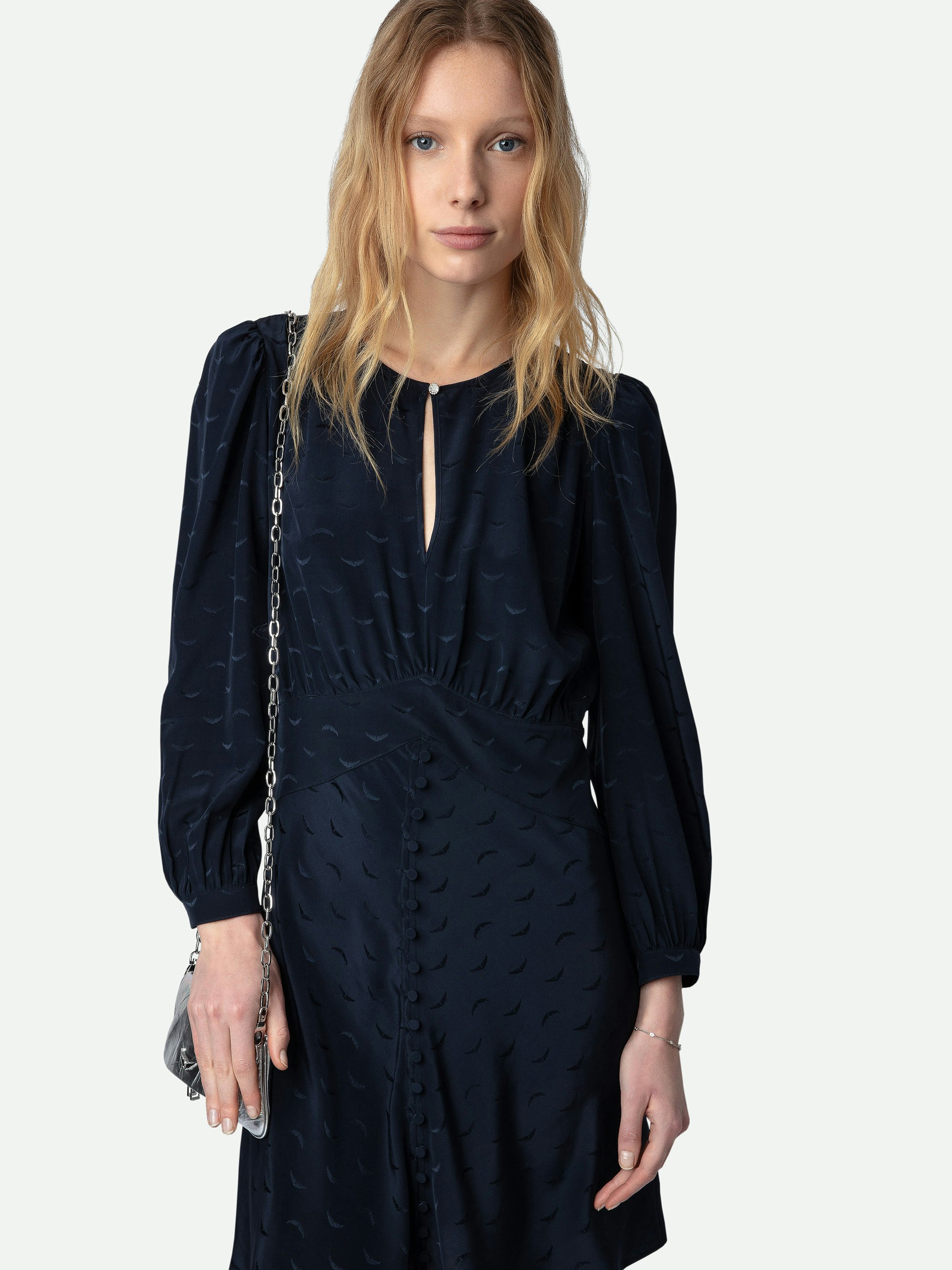 Rhodri Silk Jacquard Dress