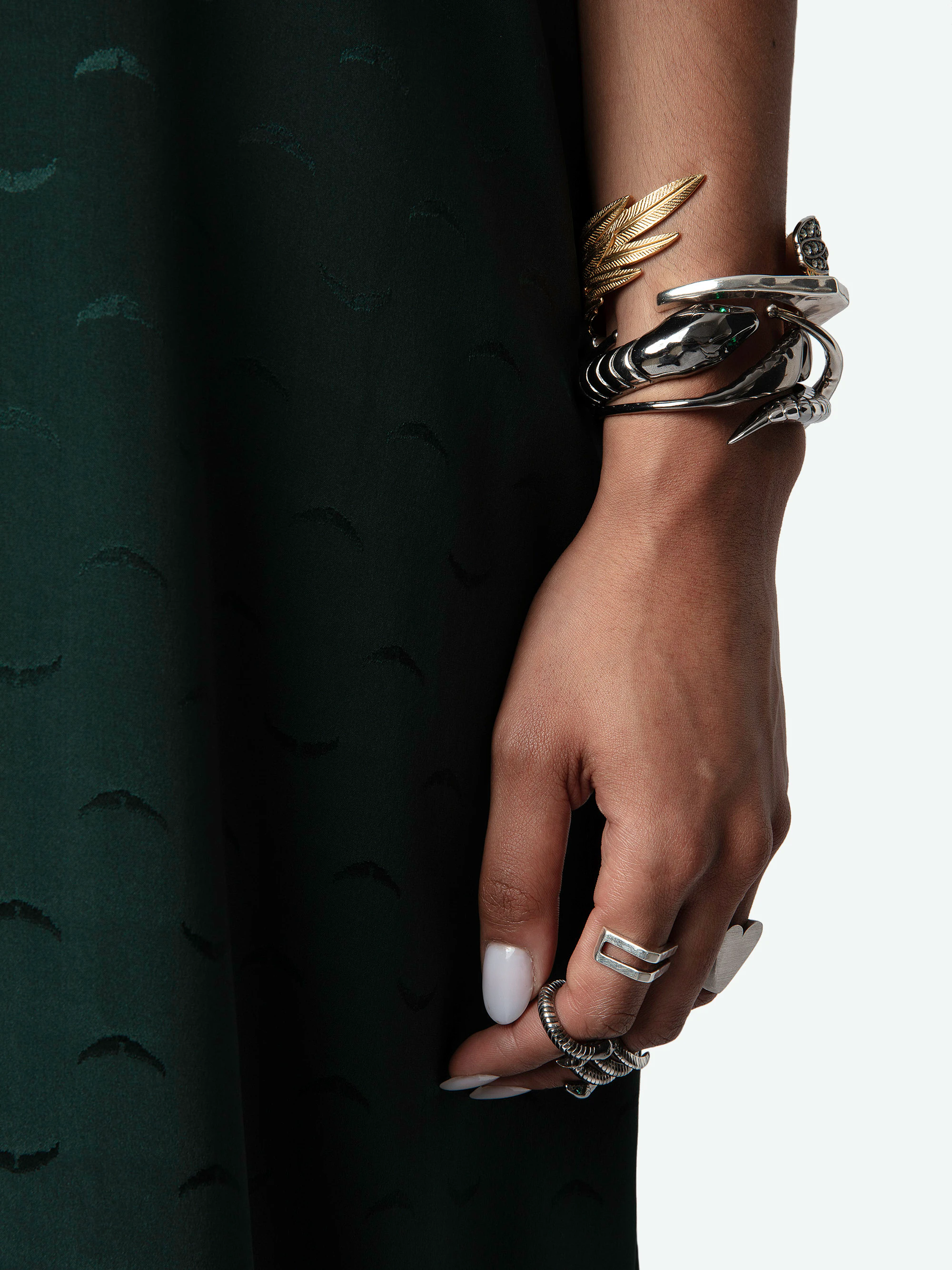 Robe Risty Wings Soie Jacquard