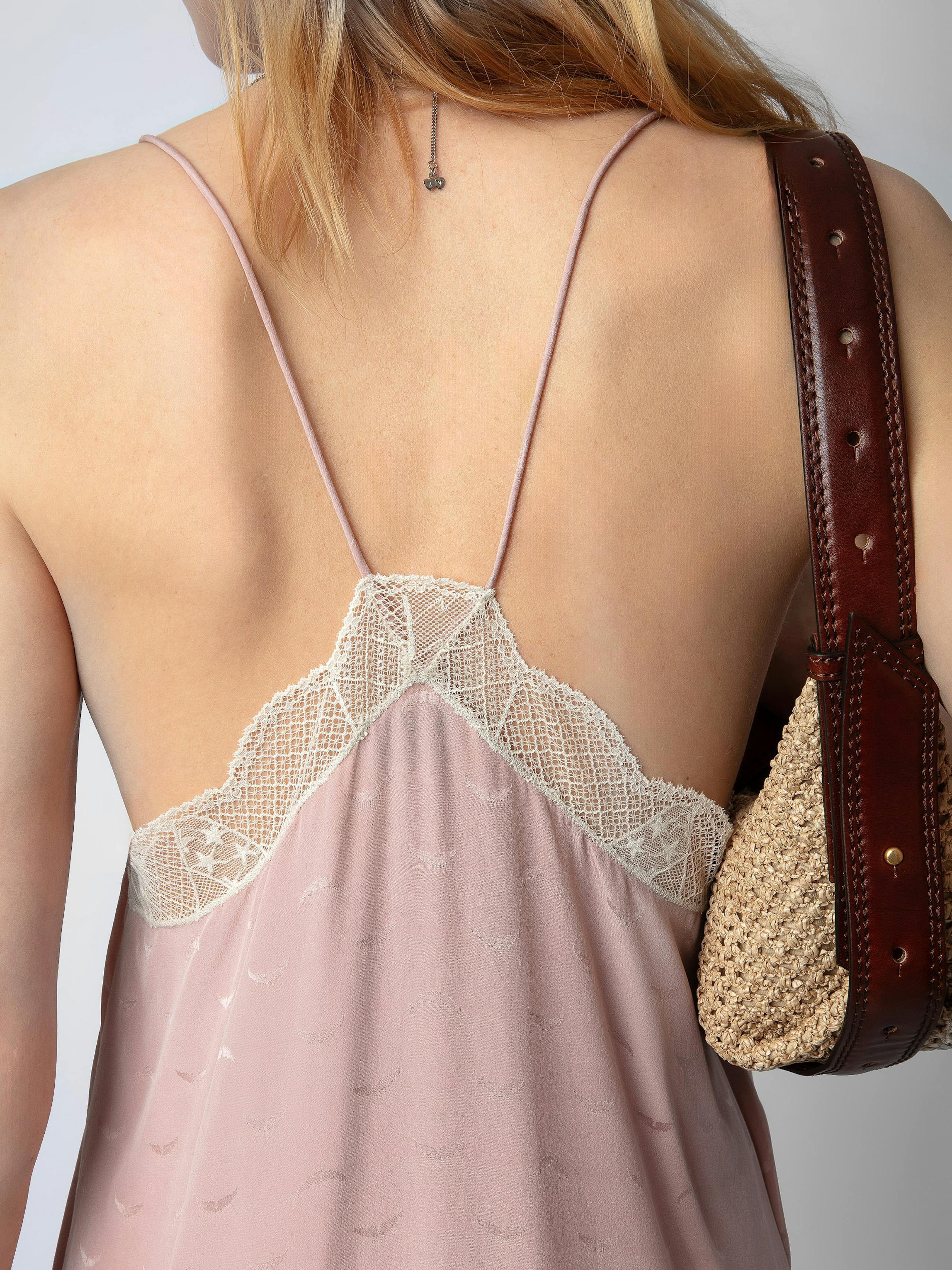 Vestido Risty Wings de Jacquard de Seda 3