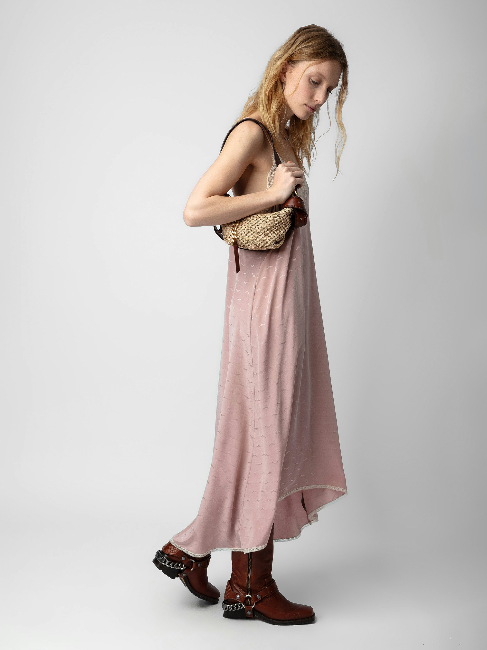 Vestido Risty Wings de Jacquard de Seda 5