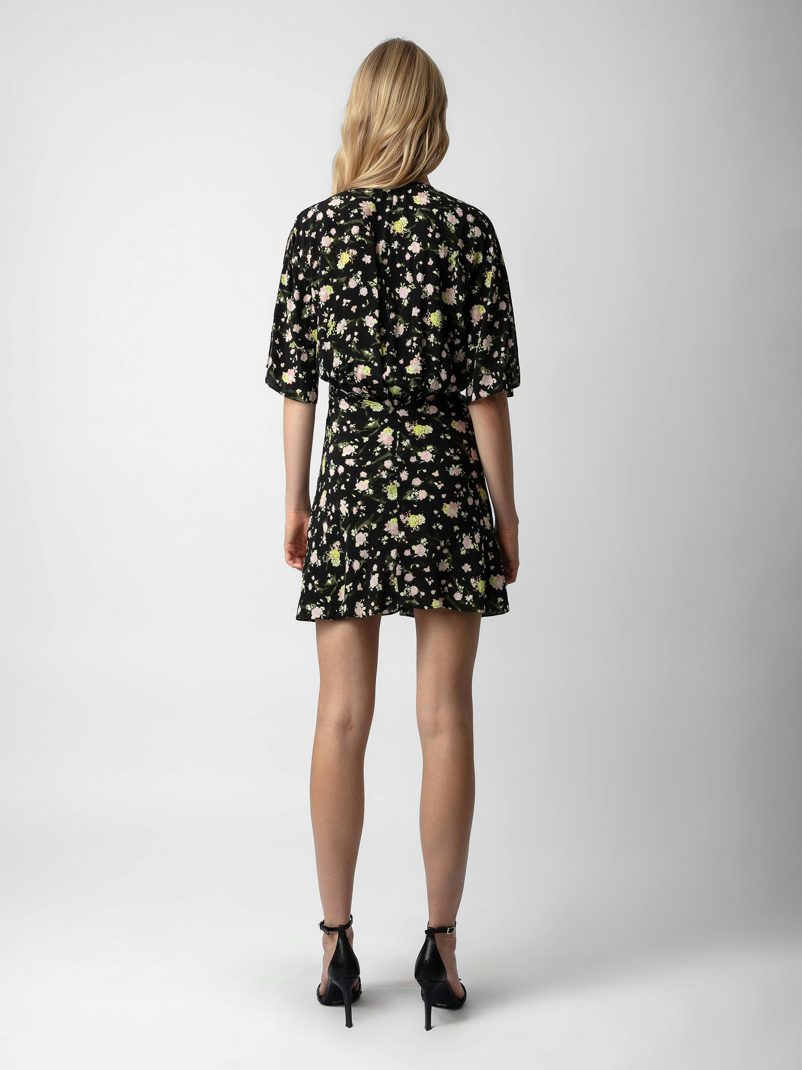 Rozom Soft Crinkle Roses Dress 2