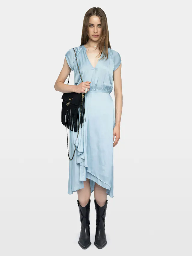 Randall Asymmetric Ruffled Dress