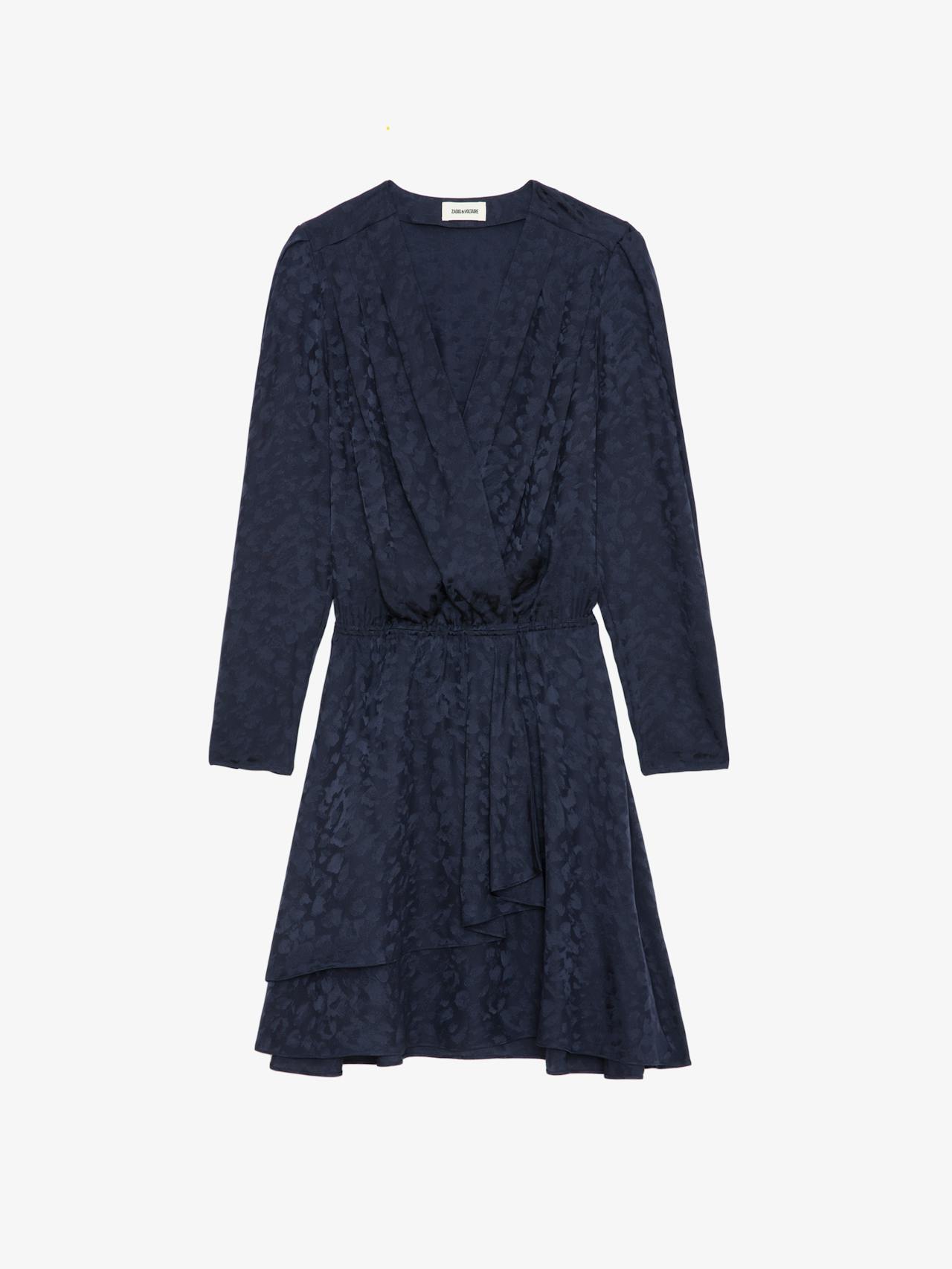 Vestido Rogers de Leopardo de Jacquard de Seda 7