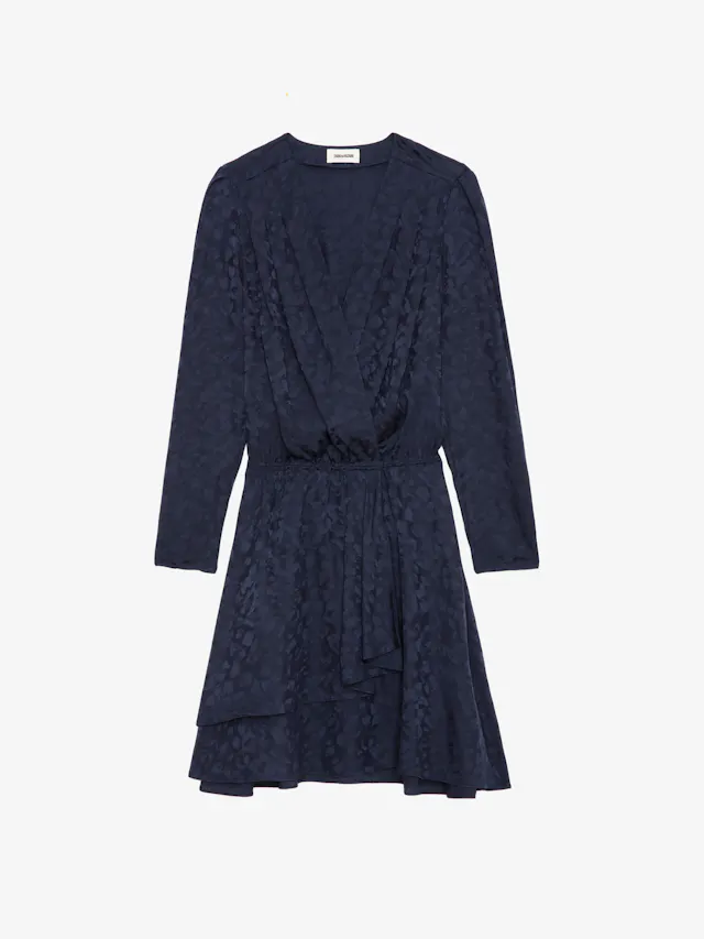 Robe Rogers Léopard Soie Jacquard