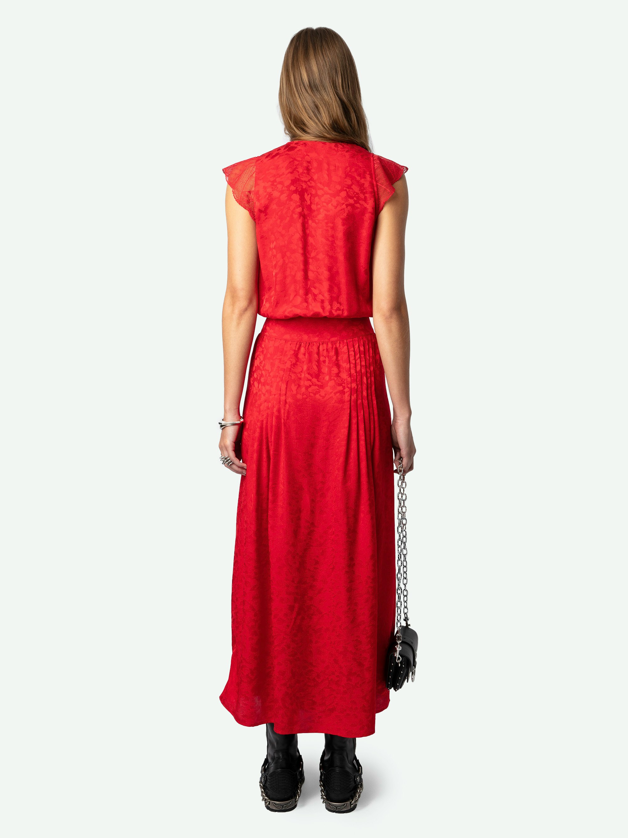 Rolanys Leopard Silk Jacquard Dress 2