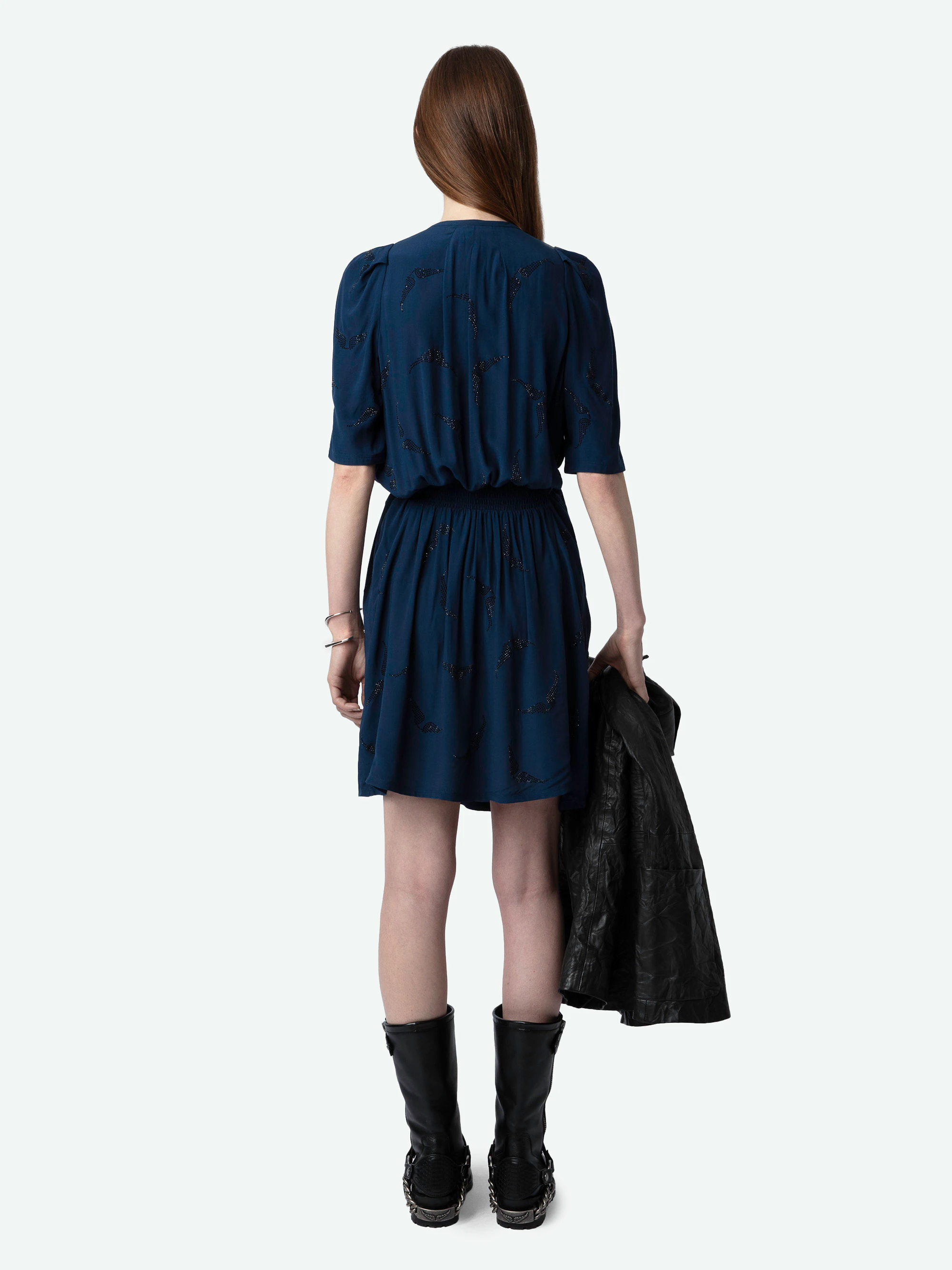 Rodji Diamanté Dress dress navy women | Zadig&Voltaire