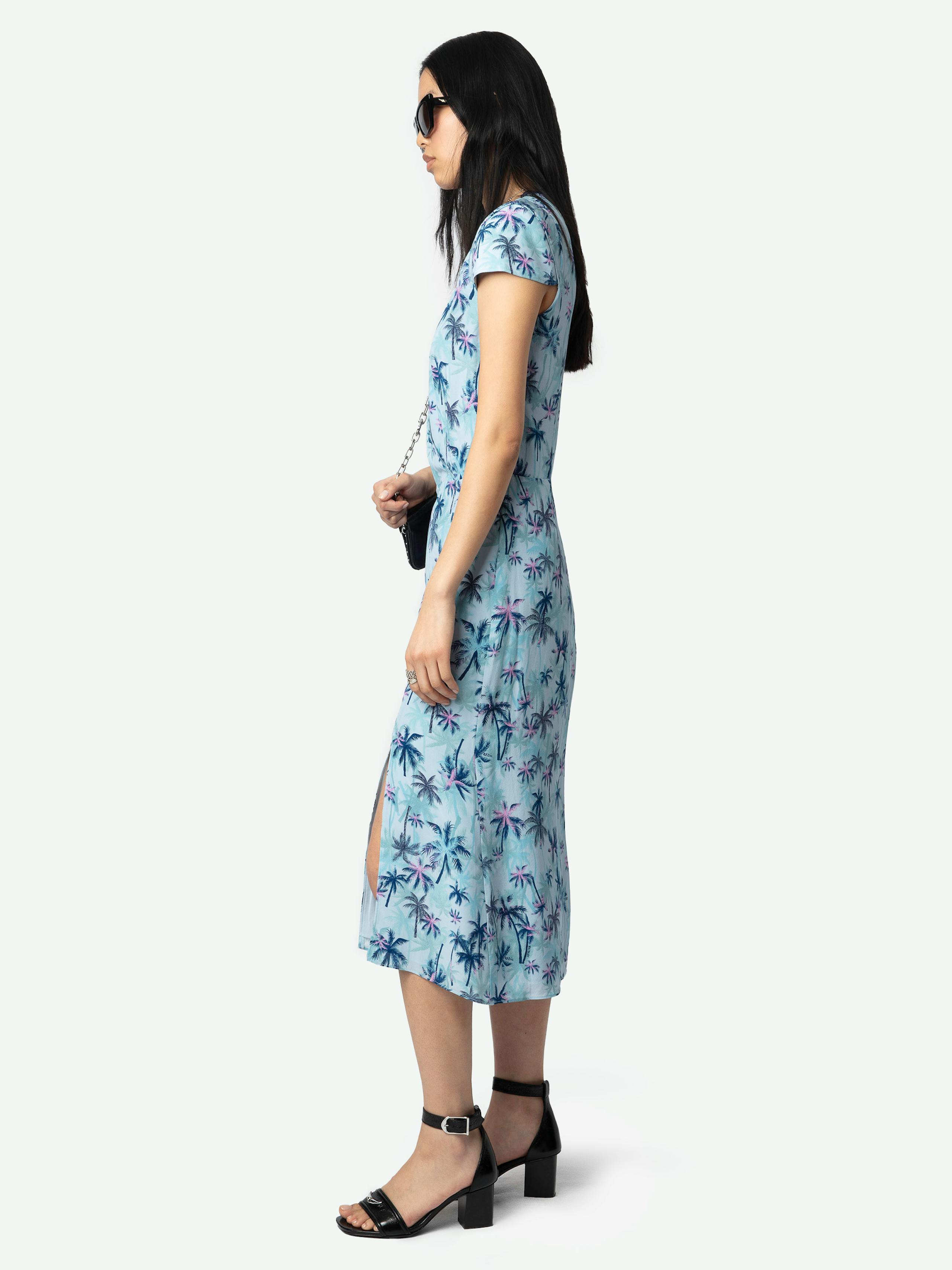 Rapaz Printed Silk Wrap Dress 4