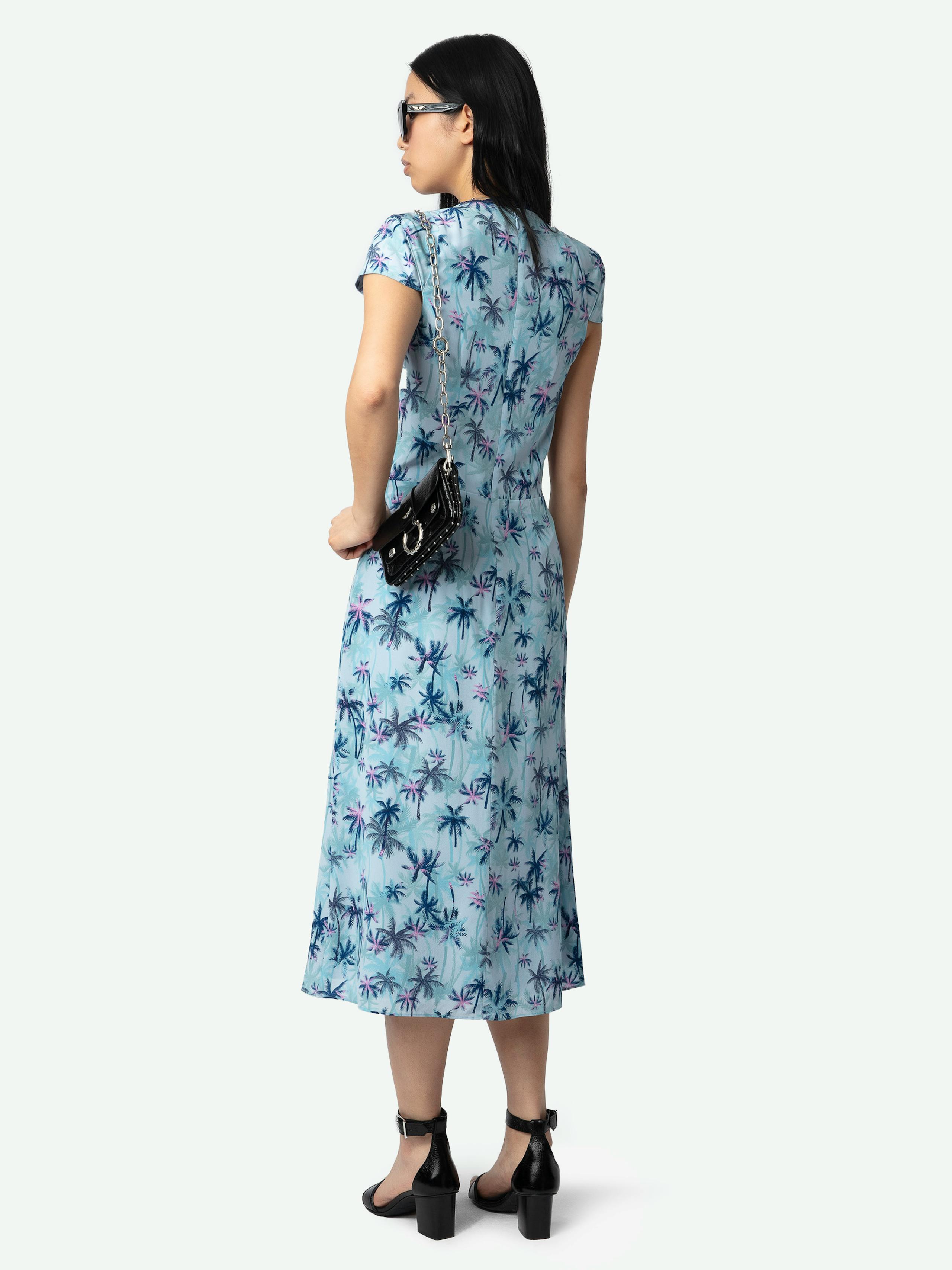 Rapaz Printed Silk Wrap Dress 2