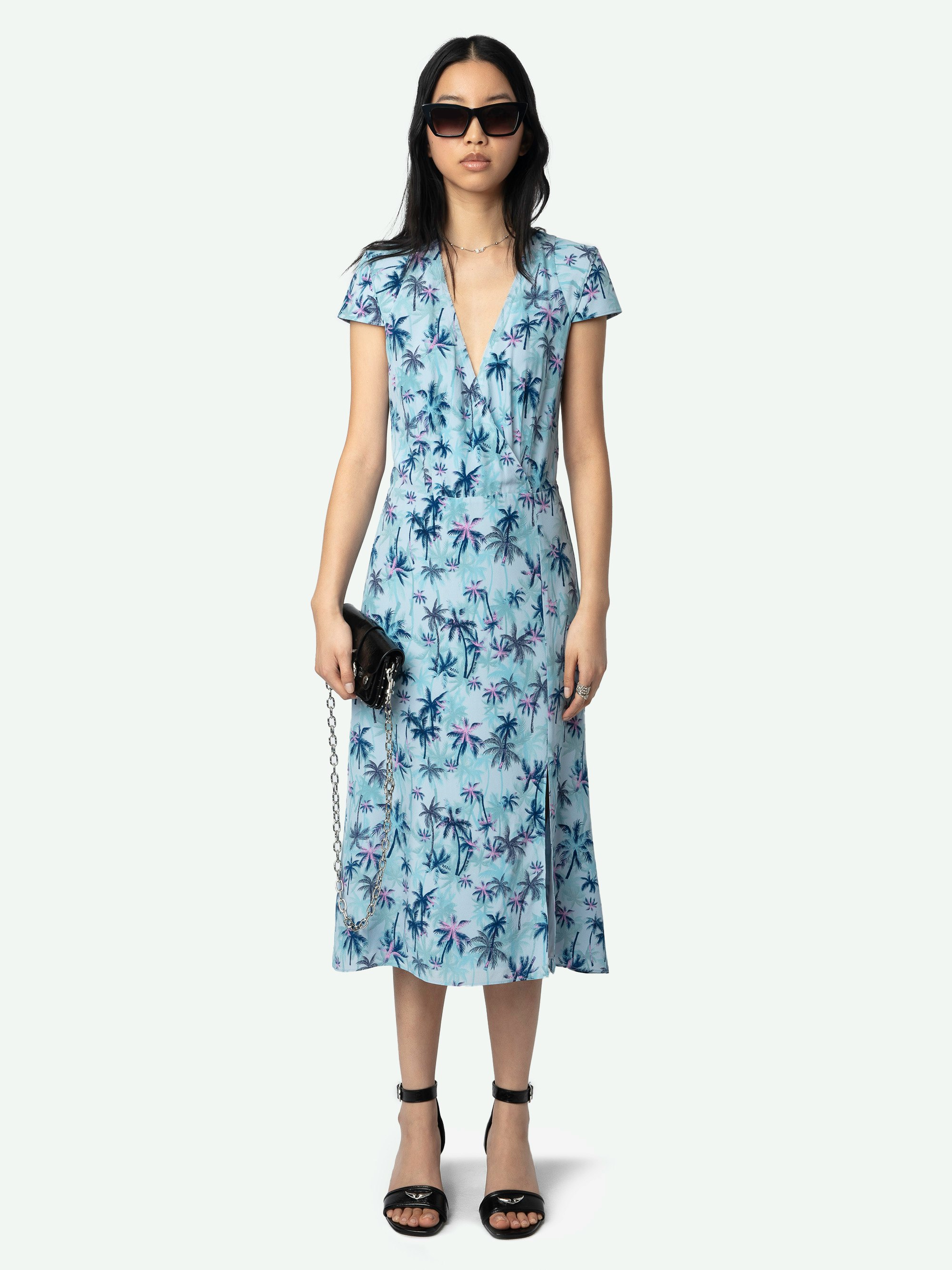 Rapaz Printed Silk Wrap Dress