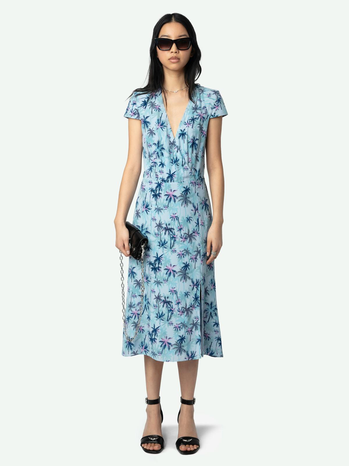 Rapaz Printed Silk Wrap Dress