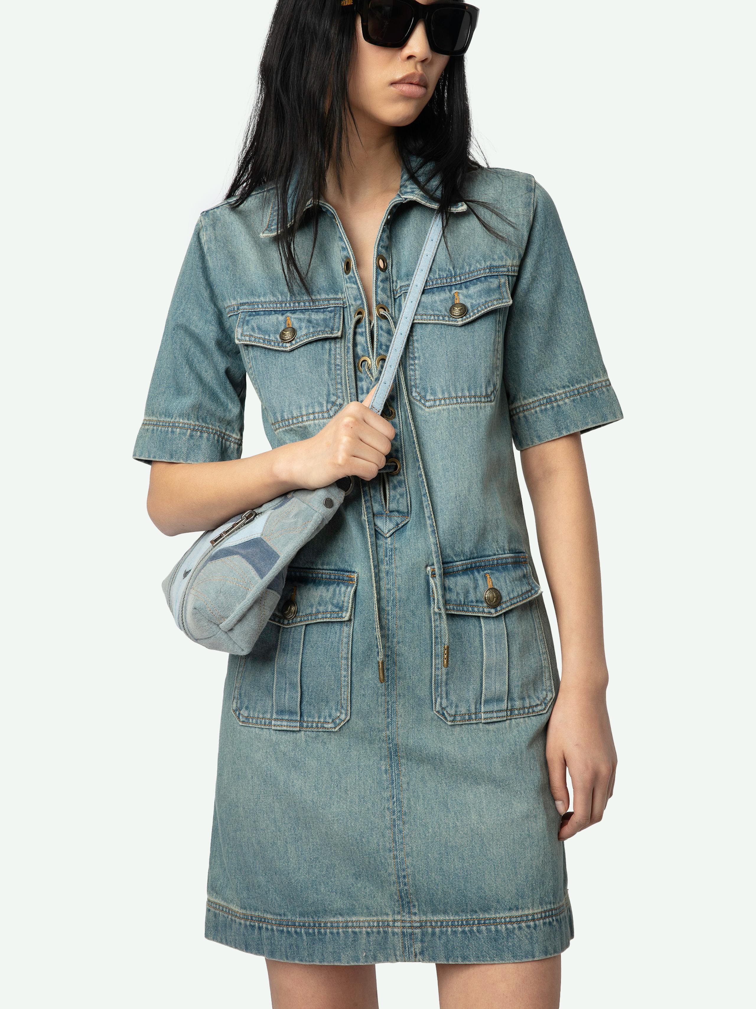 Record Utility Denim Dress 6