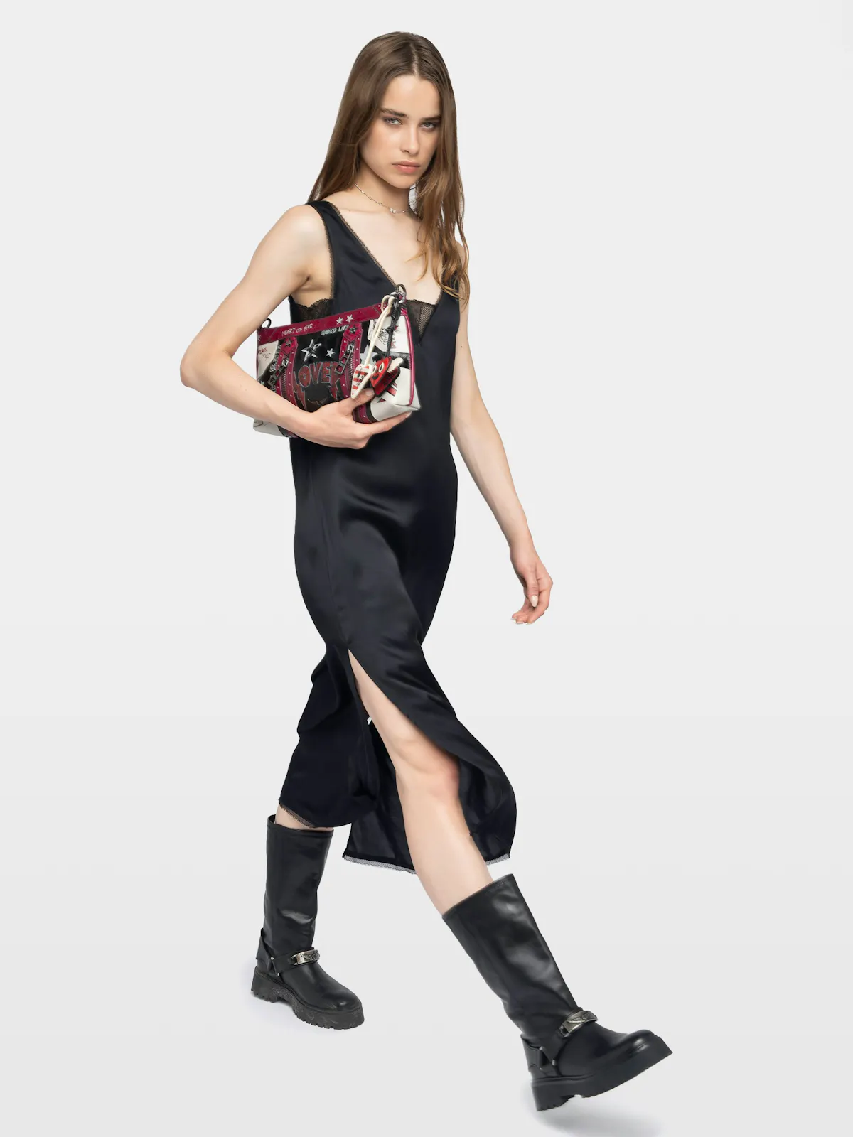 zadig and voltaire satin dress Rialta Satin Dress