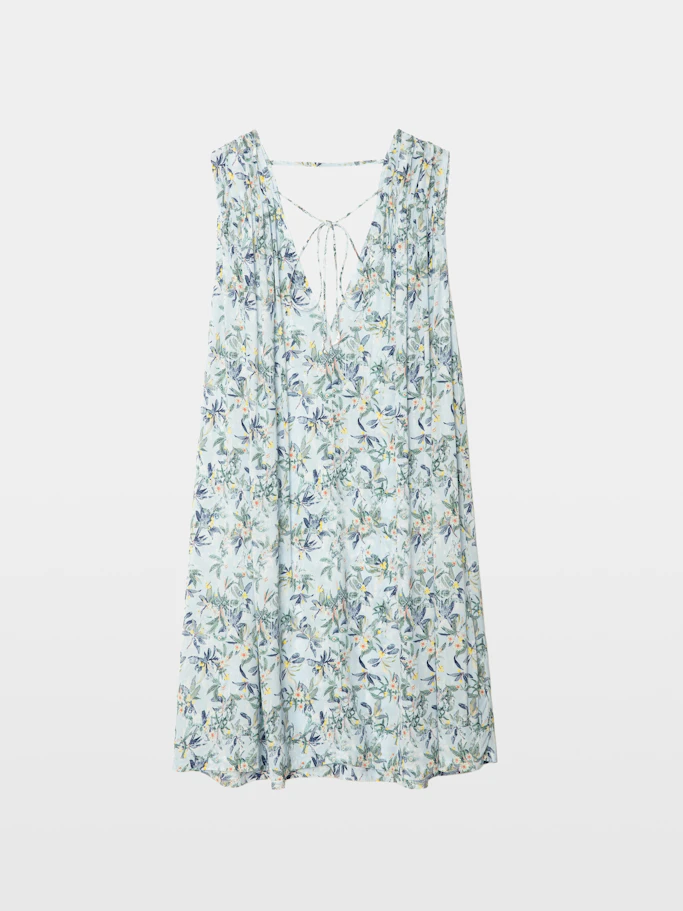 Zadig & Voltaire Rimatis Short Viscose Sleeveless Floral Dress