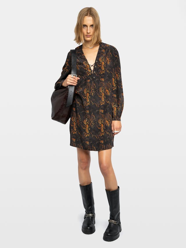 Ramela Snake Print Dress