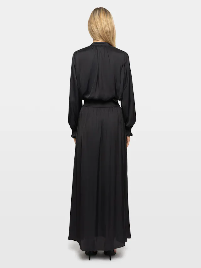 Rayado Satin Dress