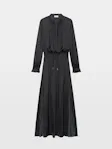 Rayado Satin Dress