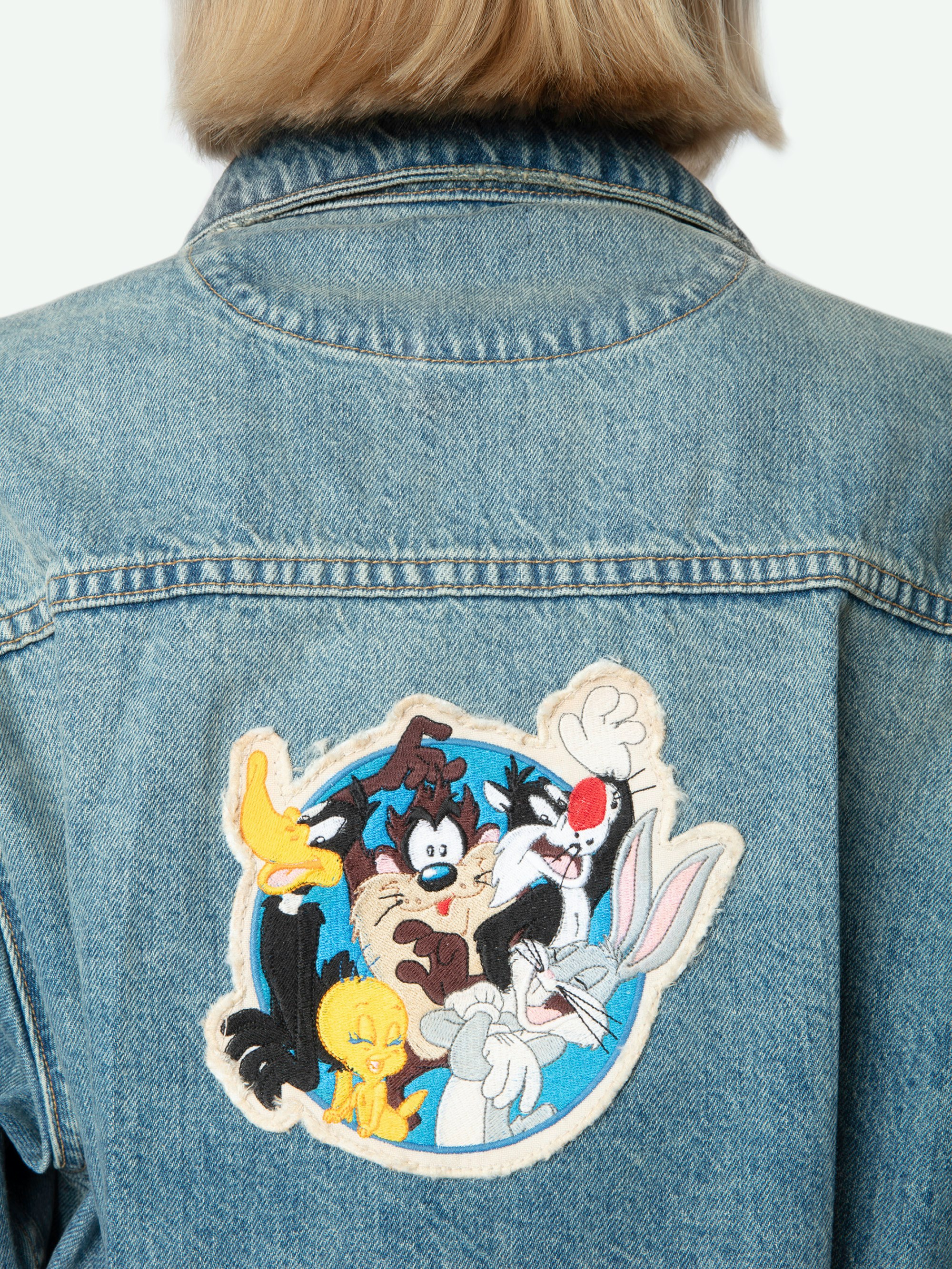 Aretha Cropped Patches Jacket
