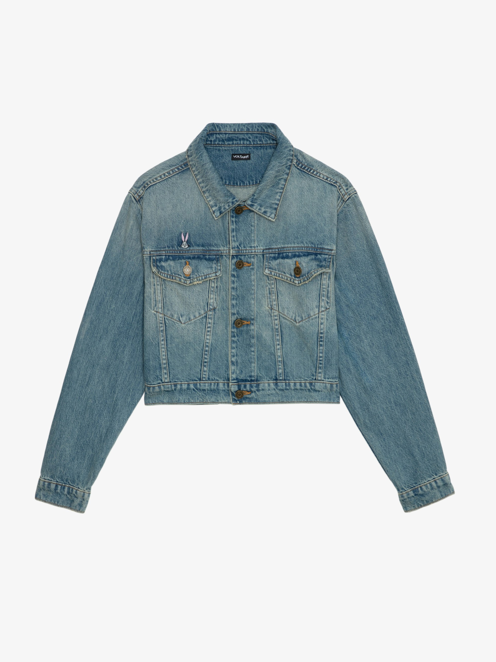 Aretha Cropped Patches Jacket