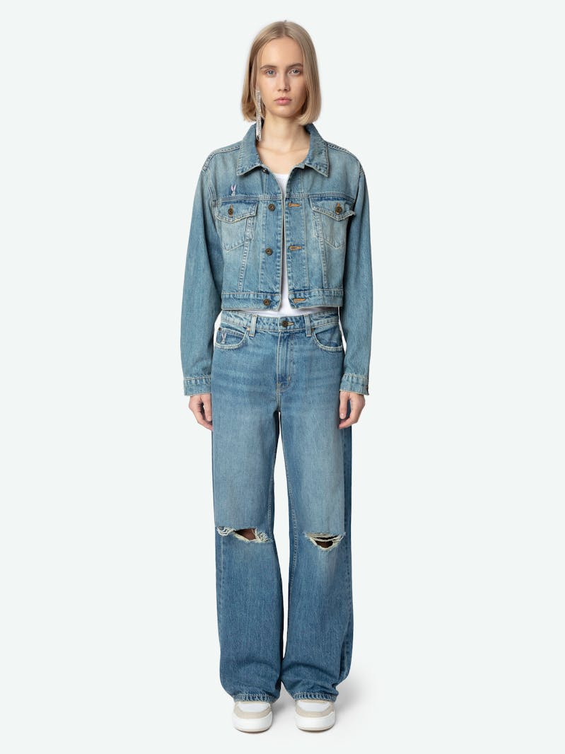 Aretha Cropped Patches Jacket