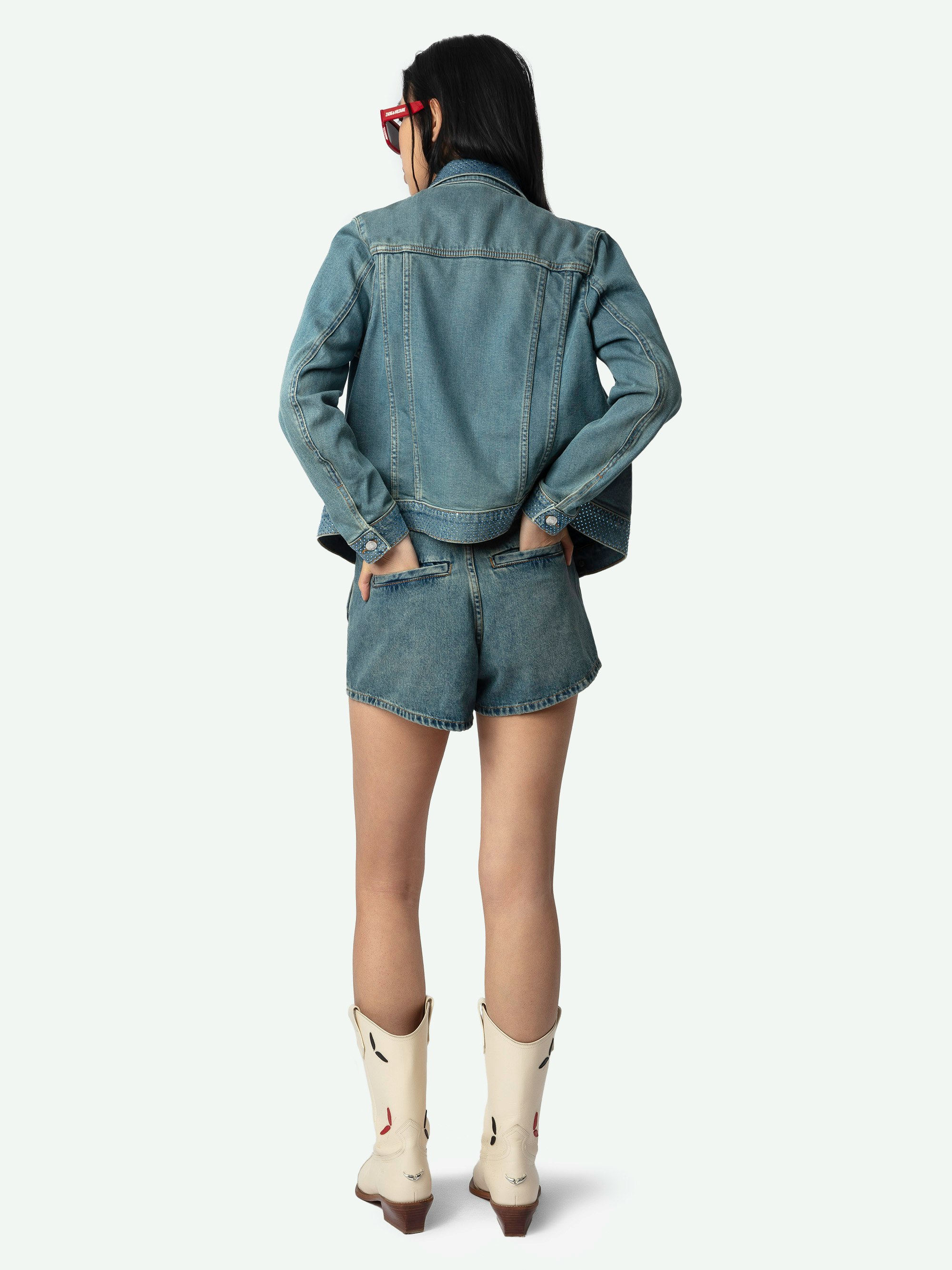 Kioky Denim Jacket Blue Woman | Zadig&Voltaire | Zadig&Voltaire