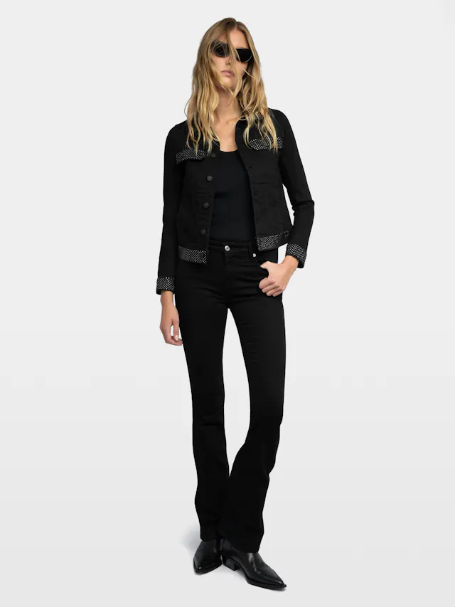 Kioky Diamanté Denim Jacket