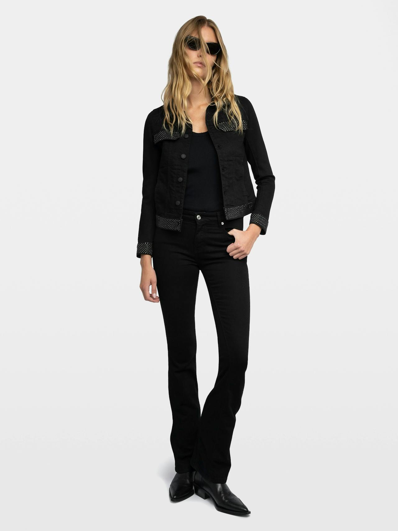 Kioky Diamanté Denim Jacket