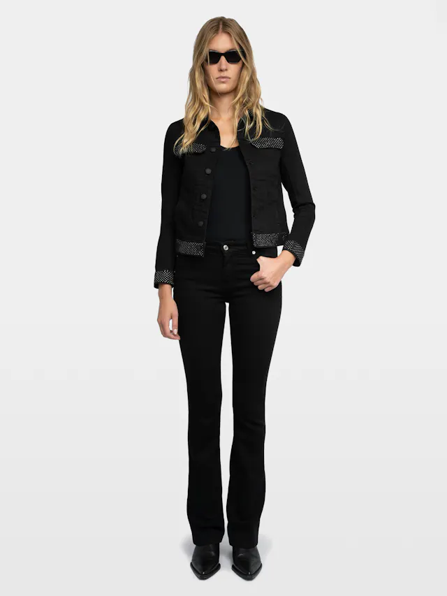 Kioky Diamanté Denim Jacket