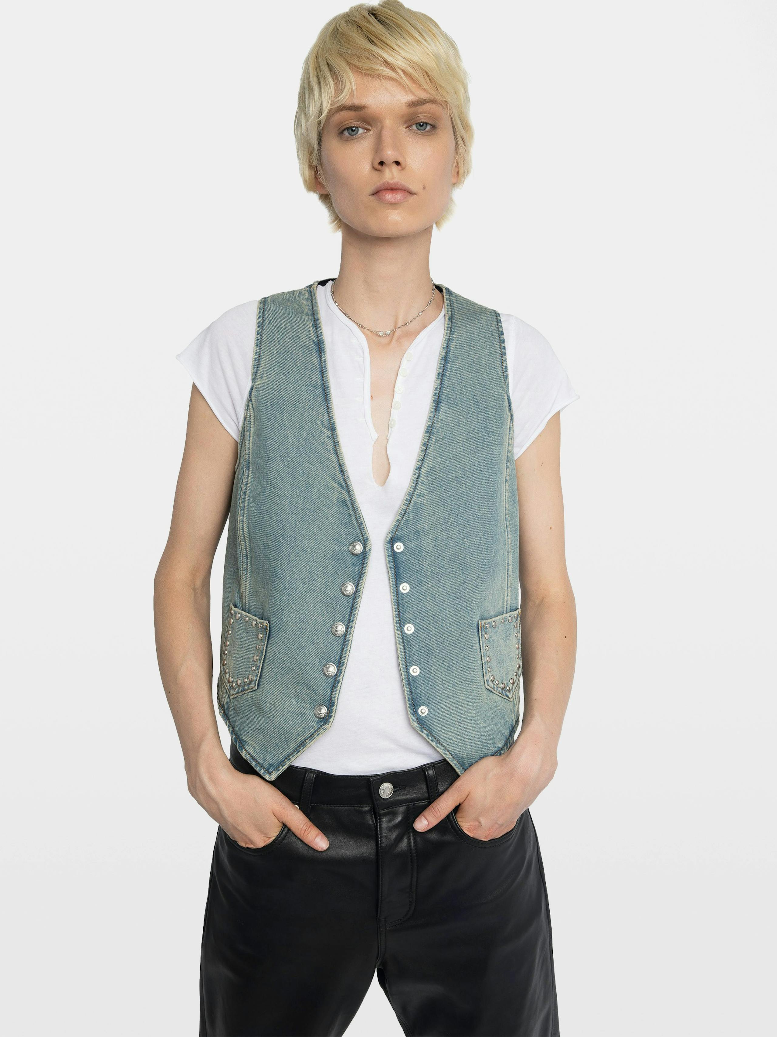 Gillier Denim Vest 5