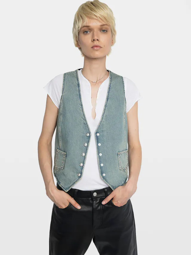 Gillier Denim Vest