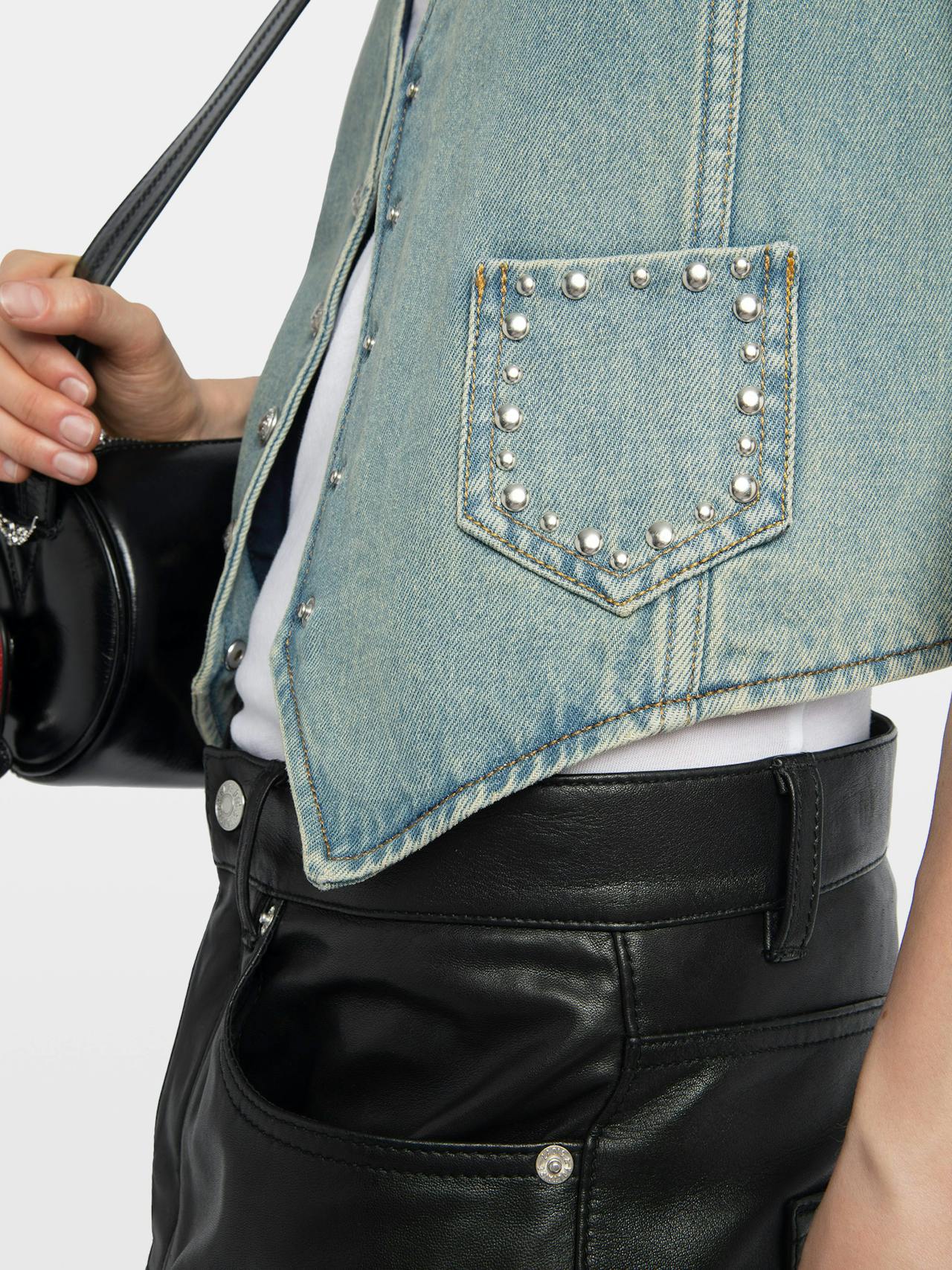 Gillier Denim Waistcoat 6