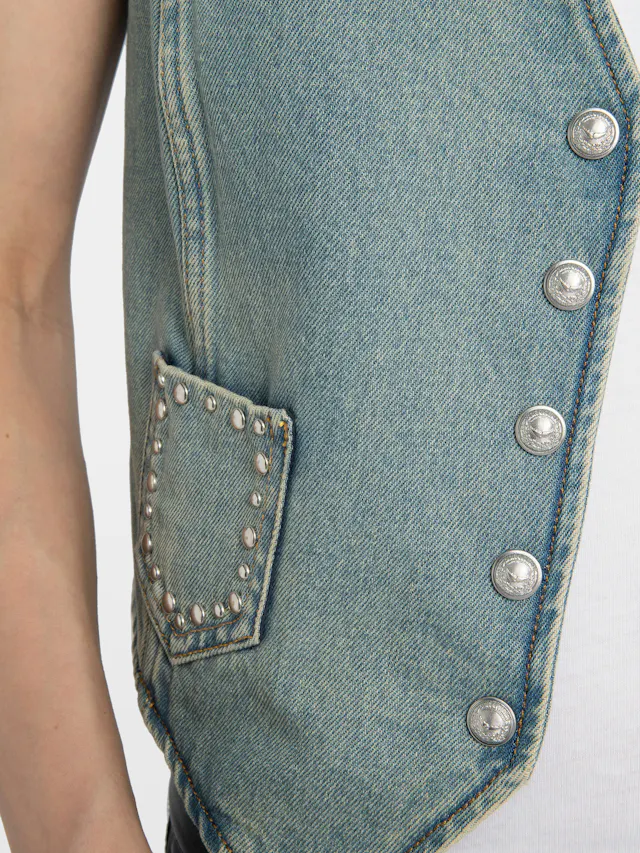 Gillier Denim Vest