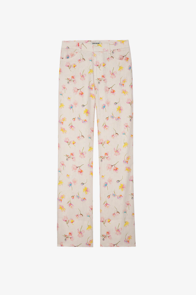 Zadig & Voltaire Pistol Linen Pants In White