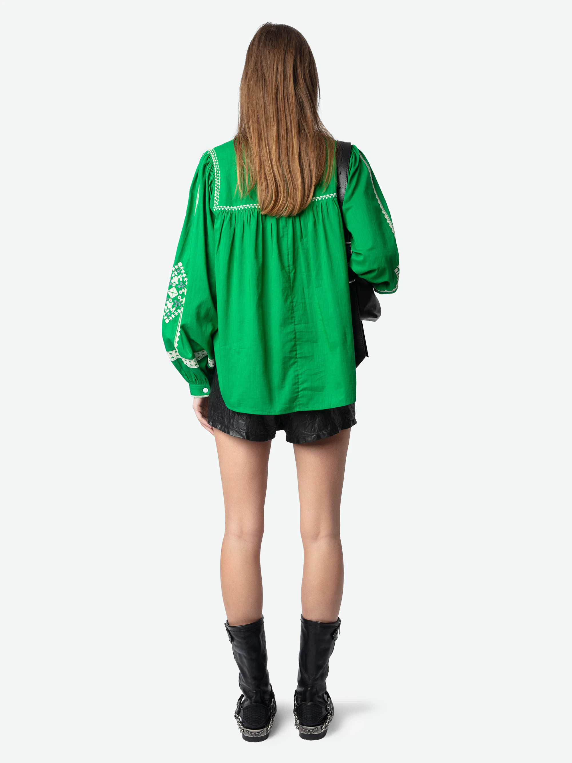 Tigy Oversized Cotton Blouse thumbnail 2