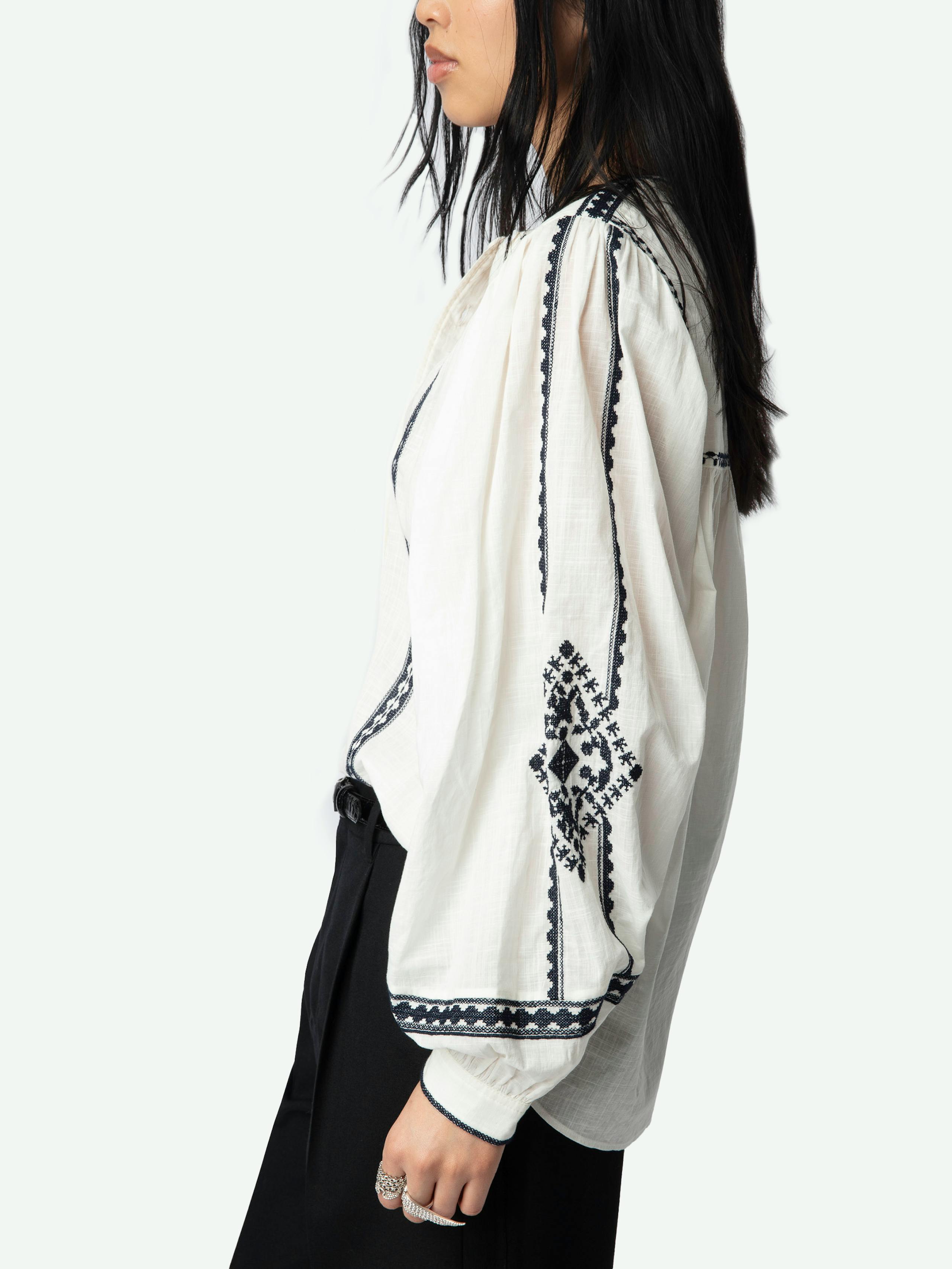 Tigy Oversized Cotton Blouse 6