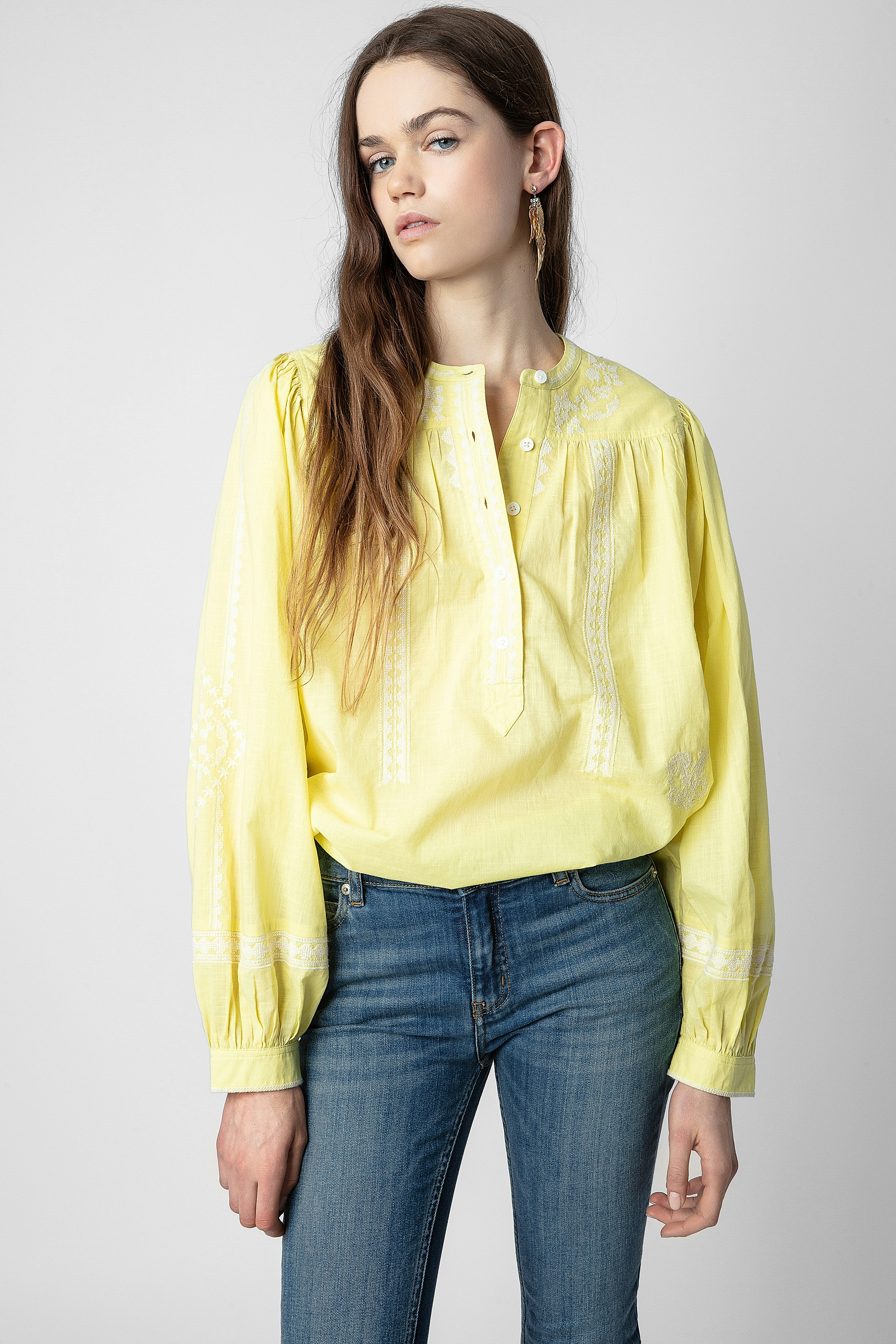 Tigy Oversized Cotton Blouse