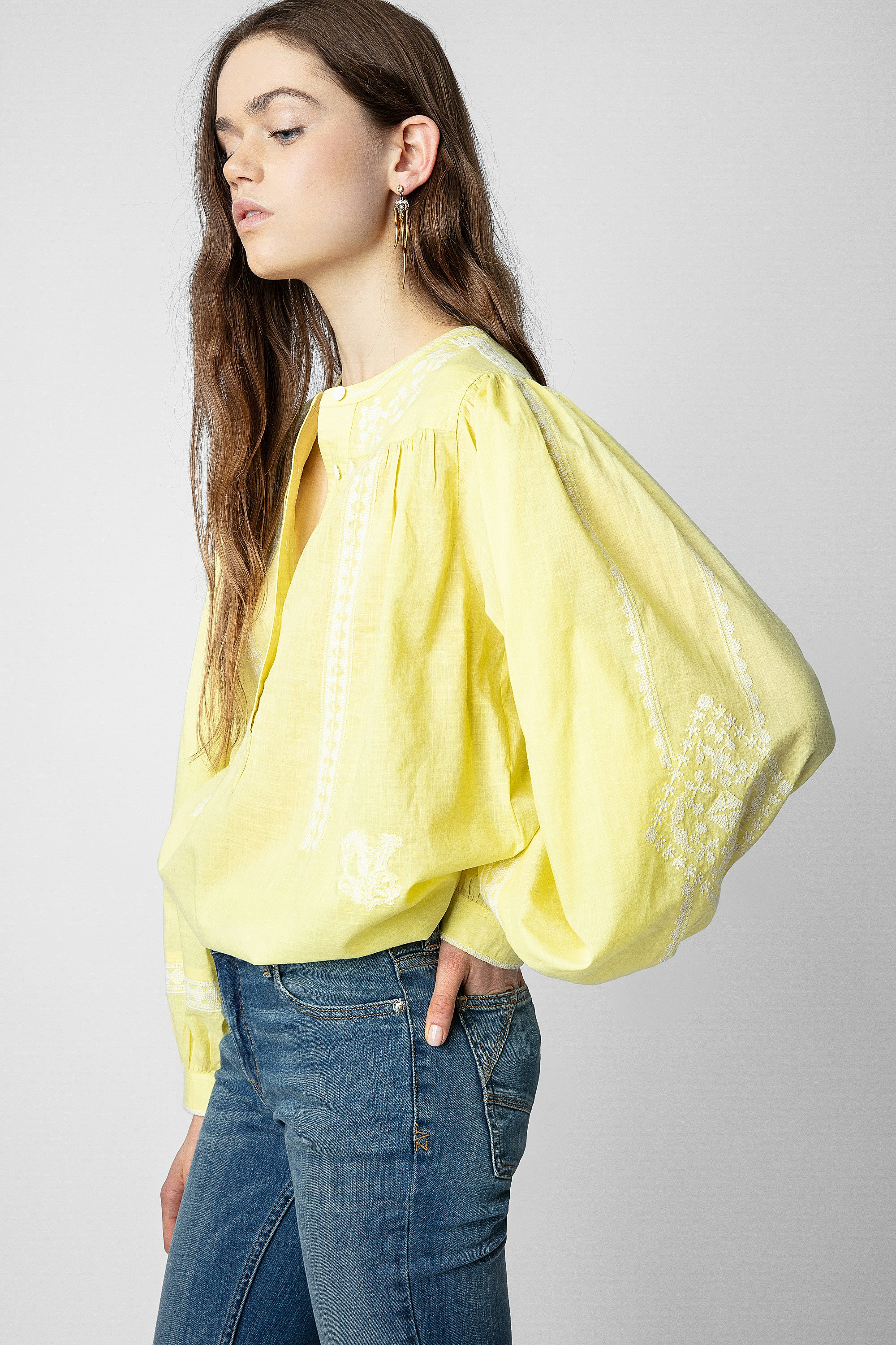 Tigy Oversized Cotton Blouse