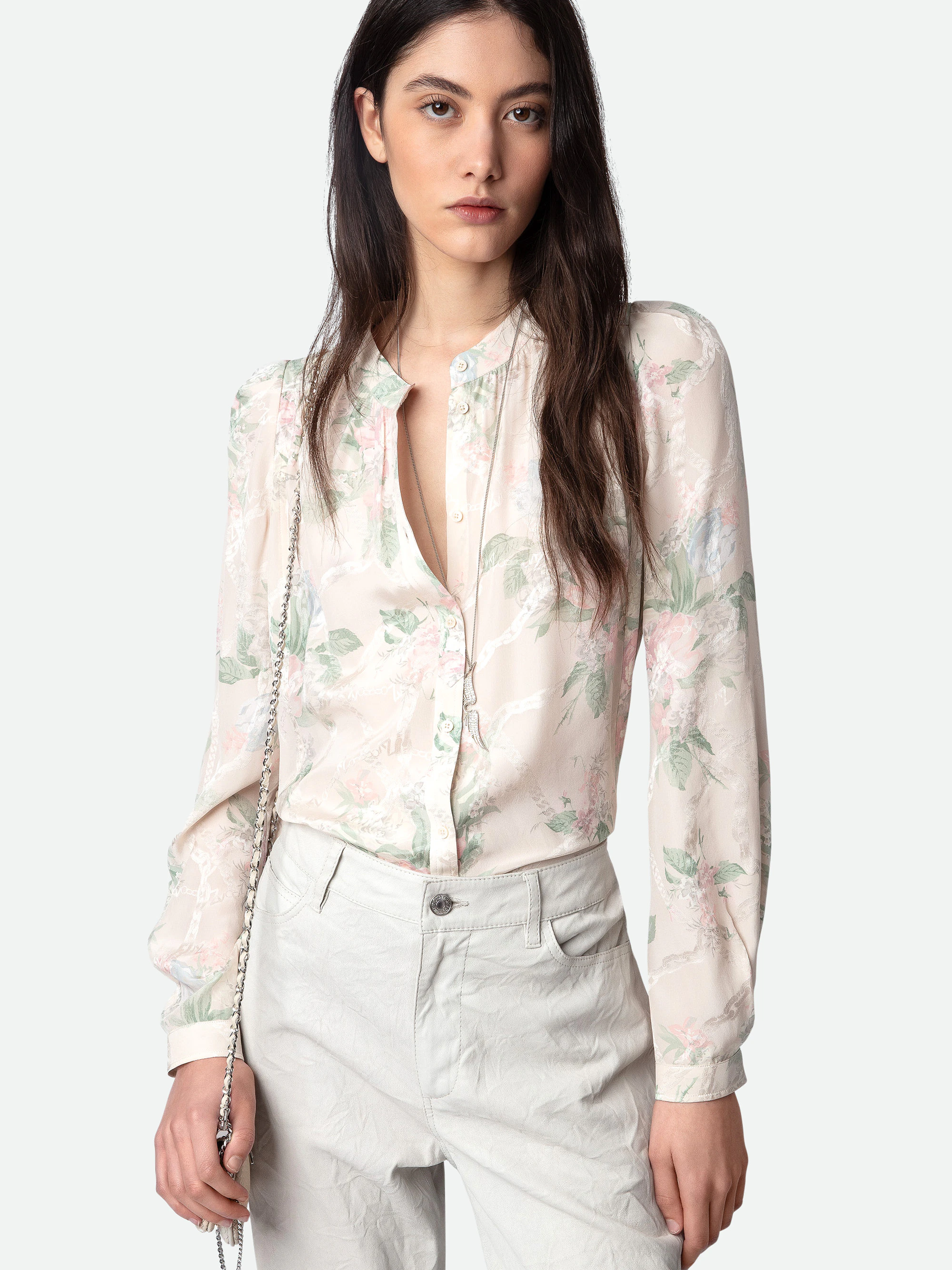 Tchin Satin Blouse thumbnail 5