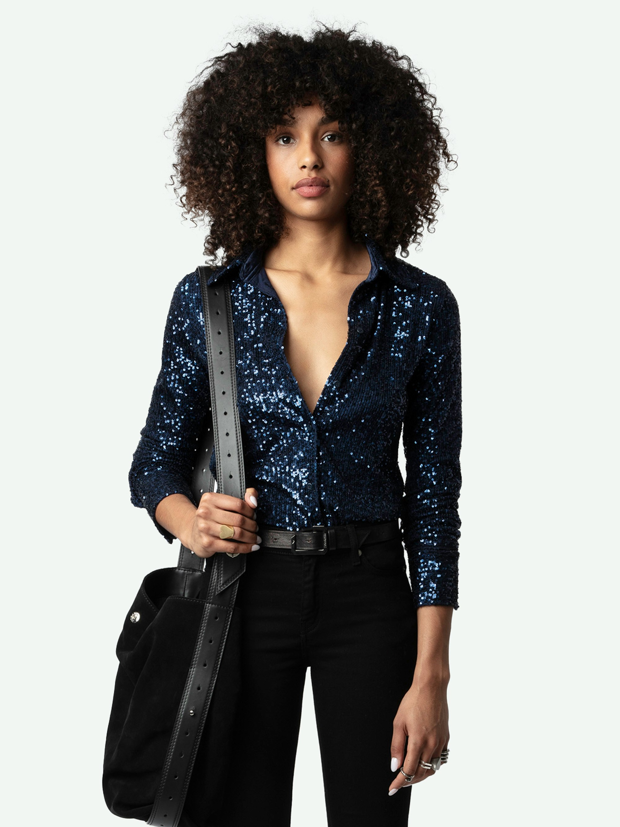 Tawny Sequin Shirt