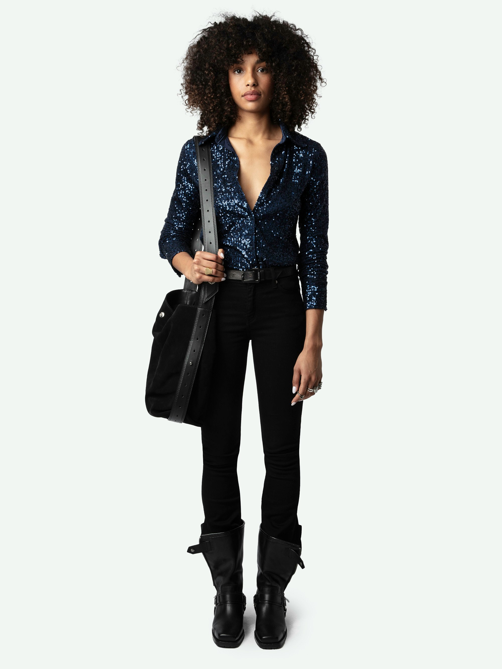 Tawny Sequin Shirt
