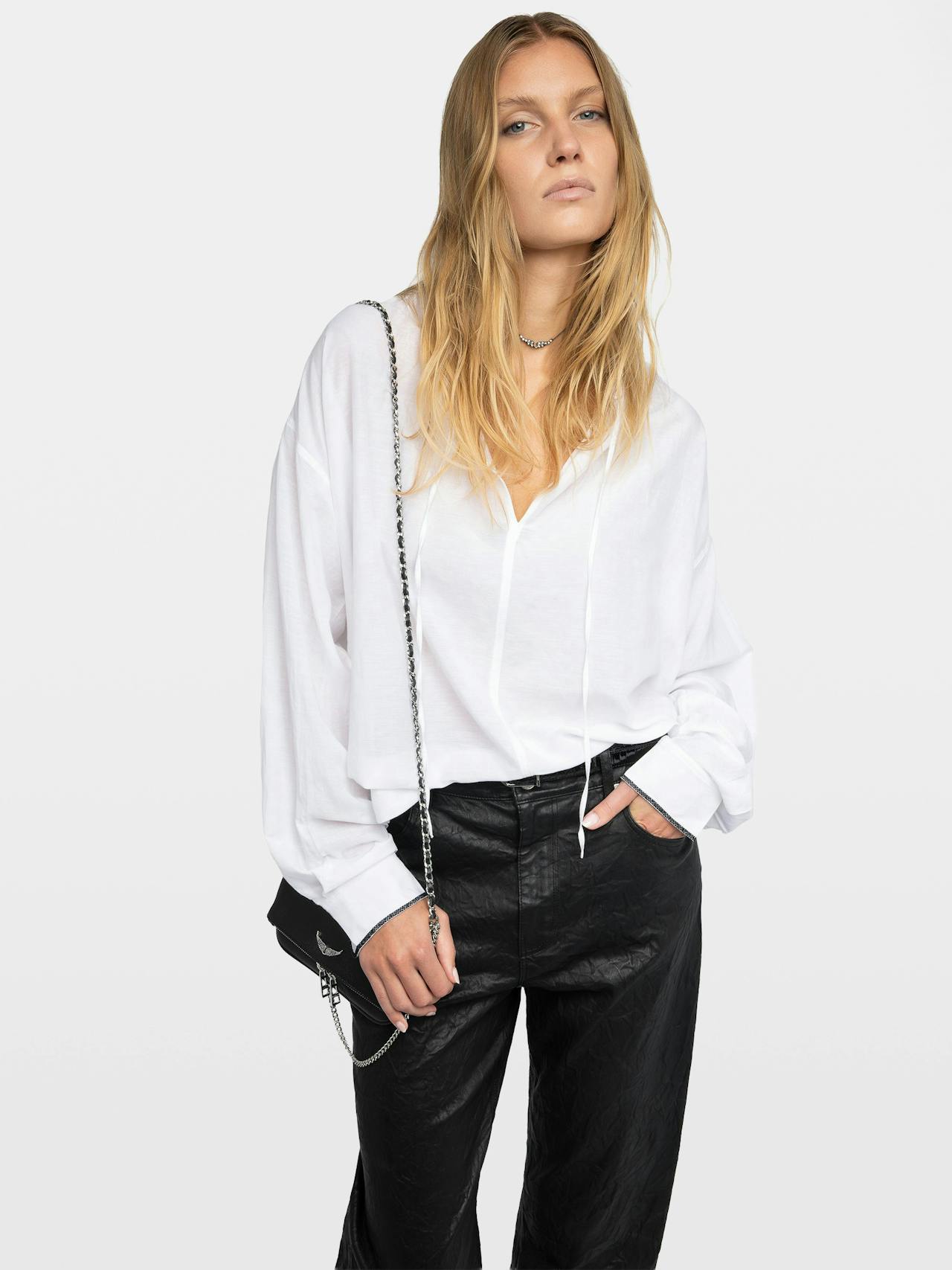 Troene Oversized Cotton Blouse