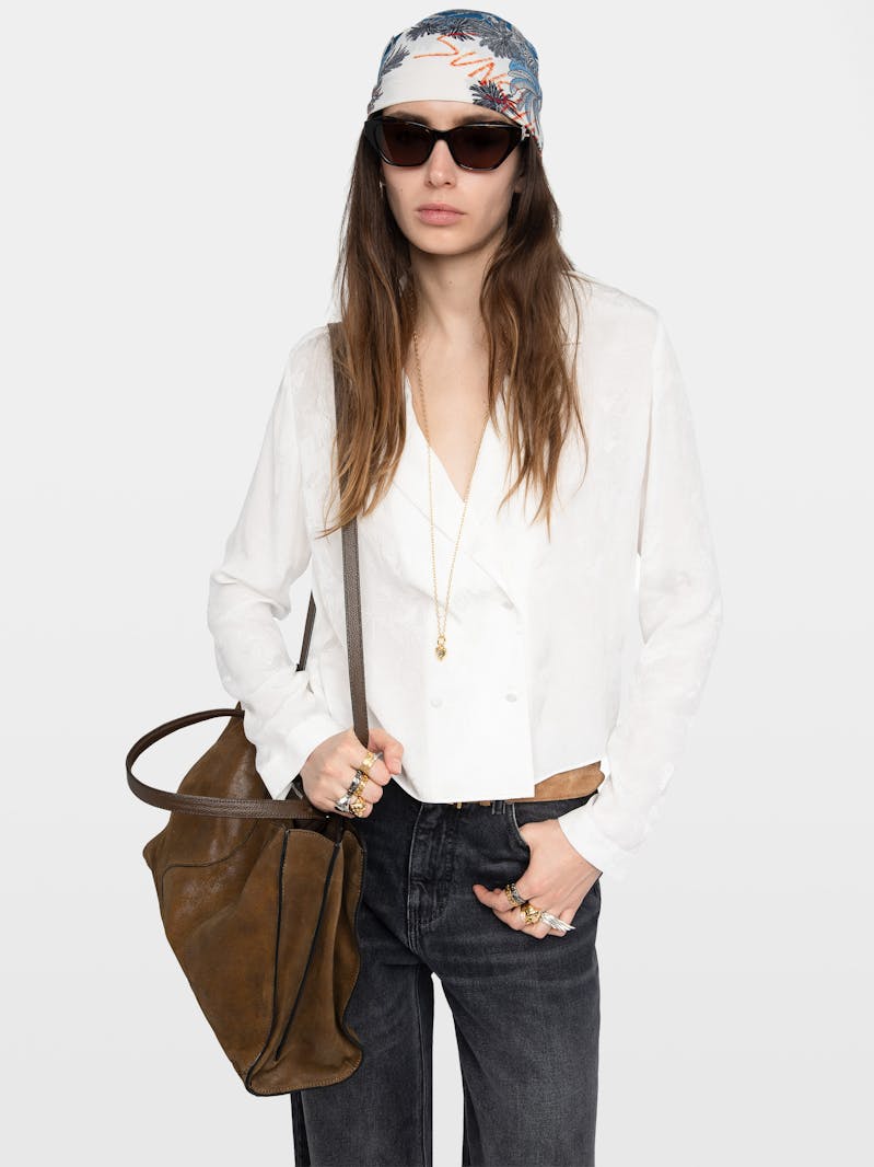 Tussi Jacquard Silk Shirt