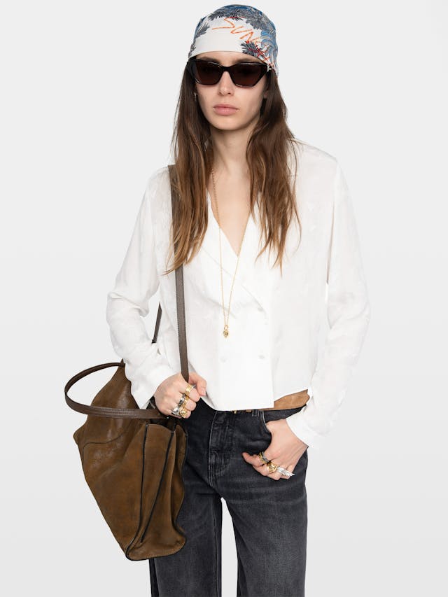 Tussi Jacquard Silk Shirt