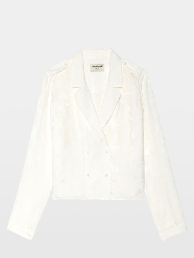 Tussi Jacquard Silk Shirt