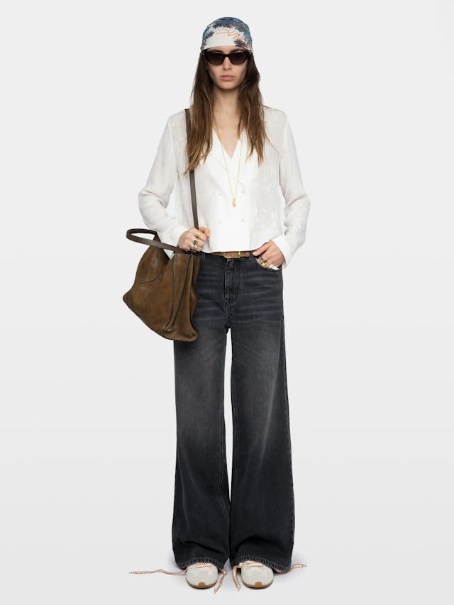 Tussi Jacquard Silk Shirt