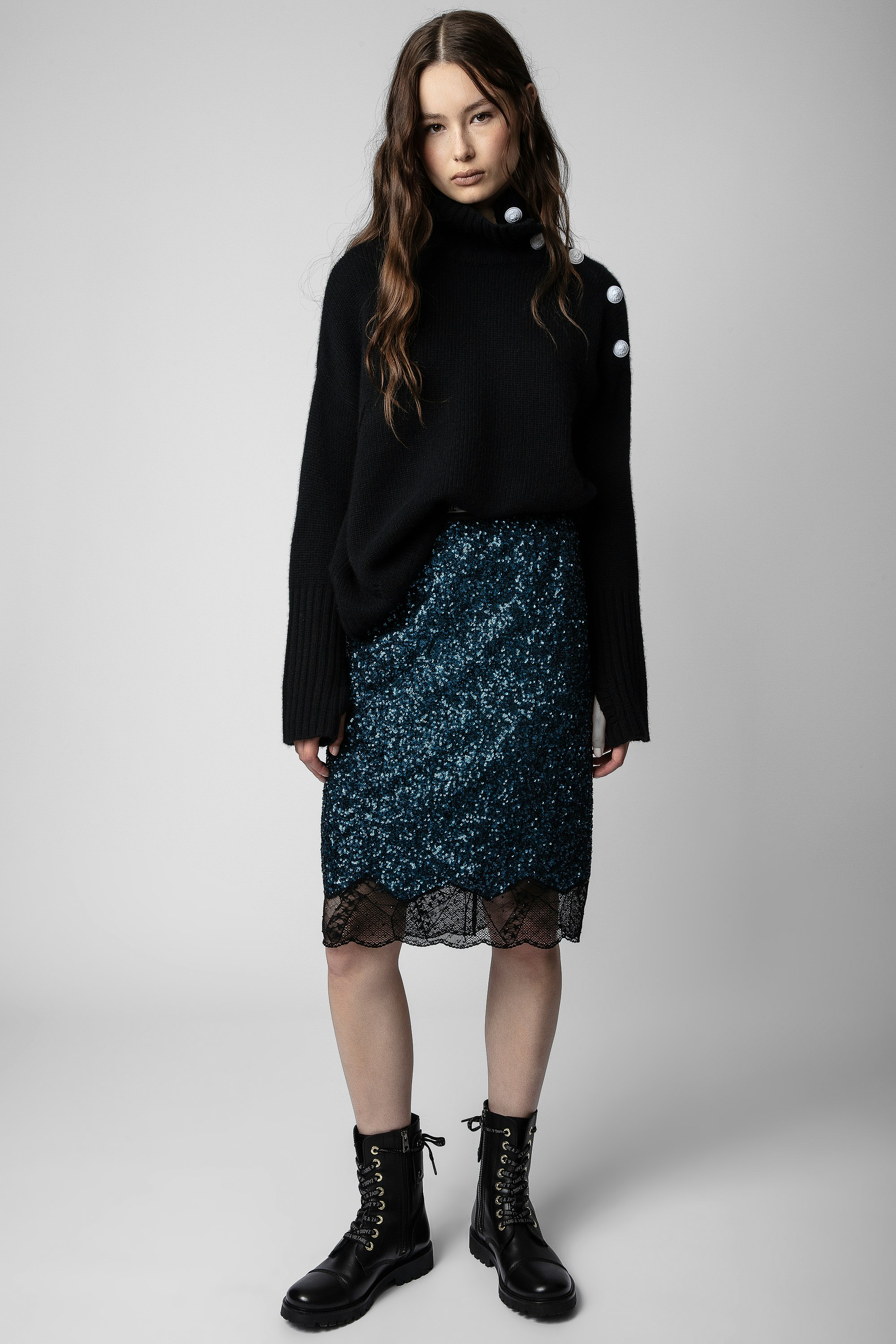 Falda Justicia Sequins